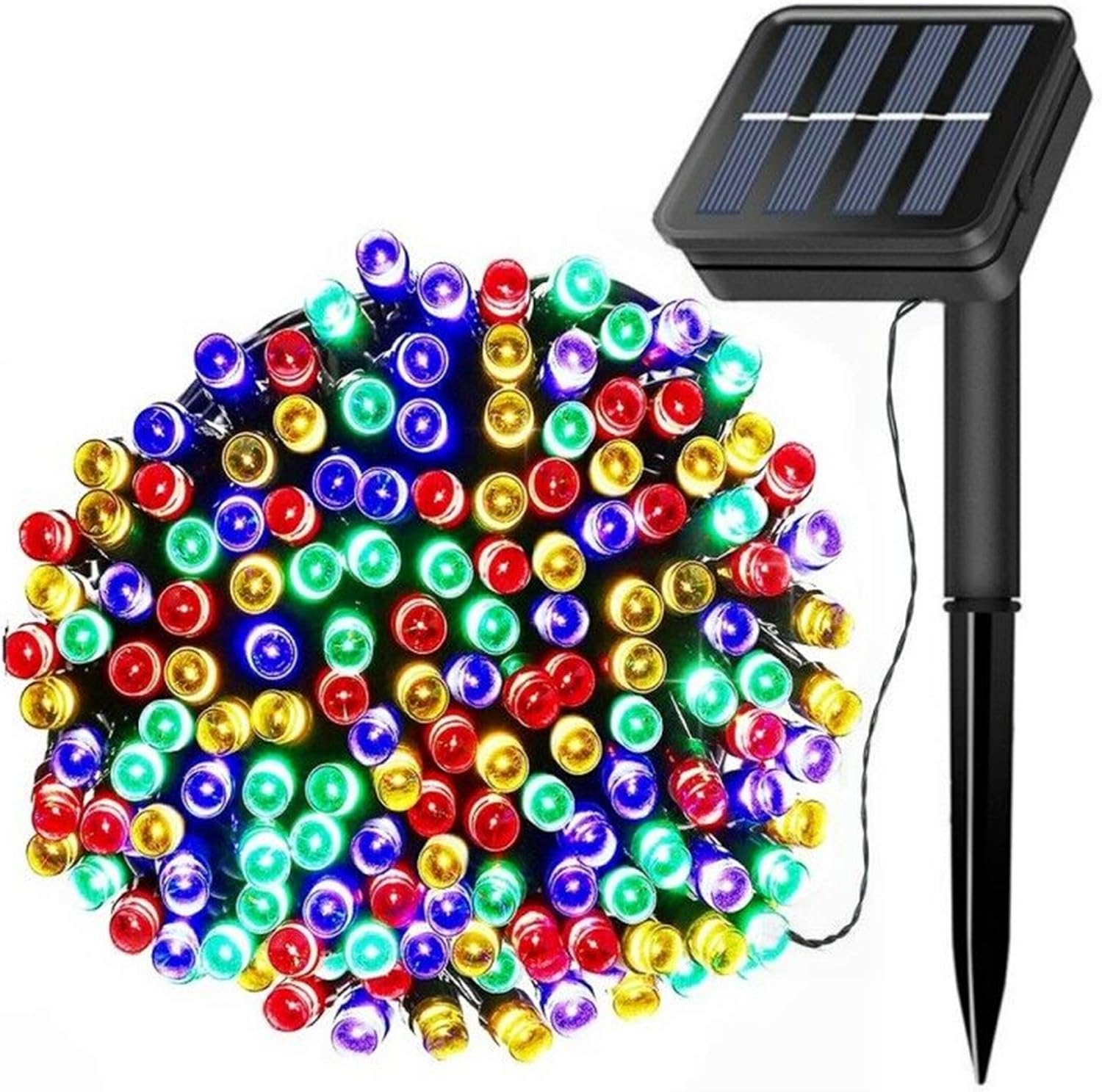 FANSIR Solar String Lights, 72ft 200 LED Outdoor String Solar Powered Fairy Ligh...