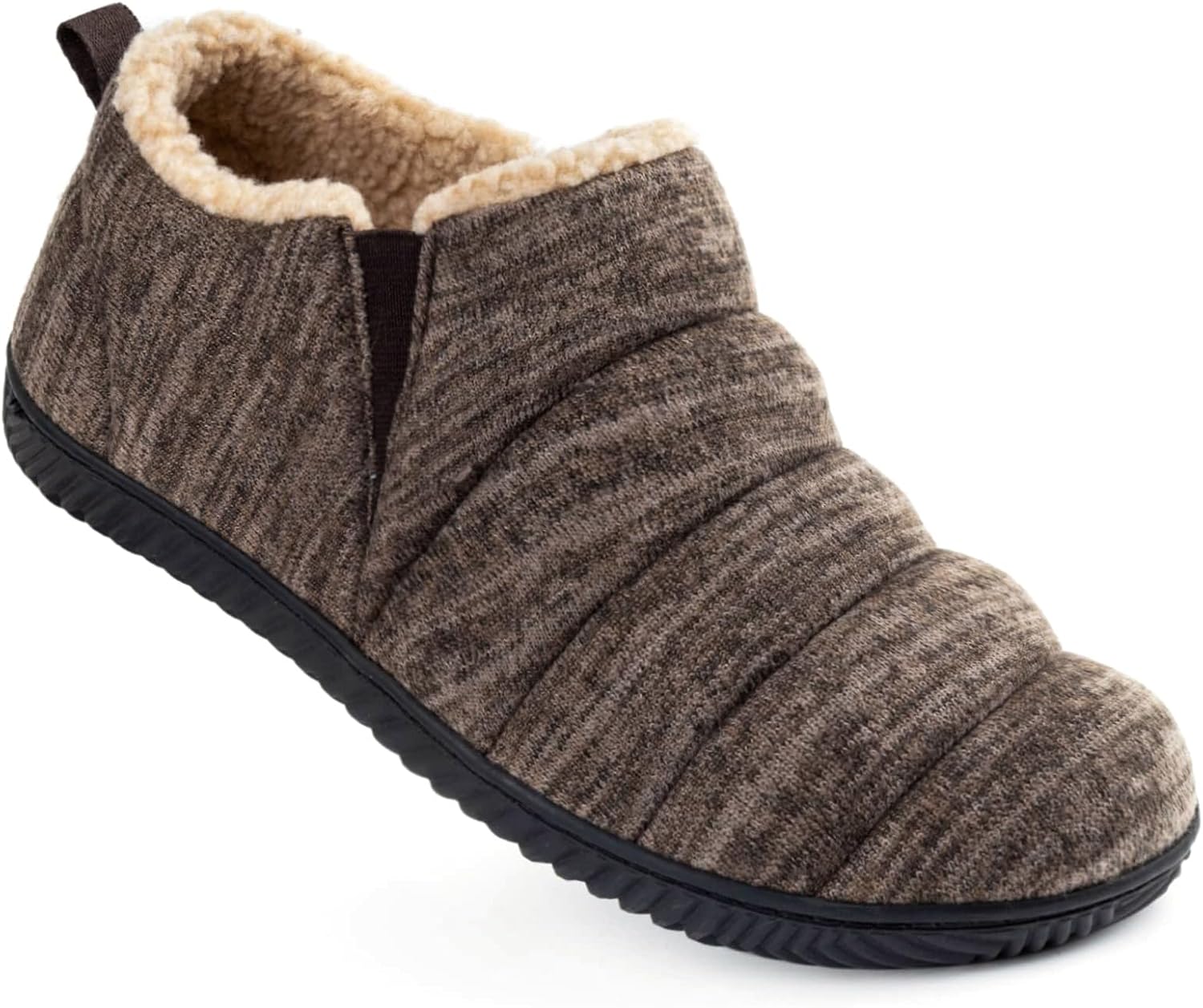 ZIZOR Men's Cozy Memory Foam Slippers with Plush Fleece Lined, Knit Anti-Slip In...