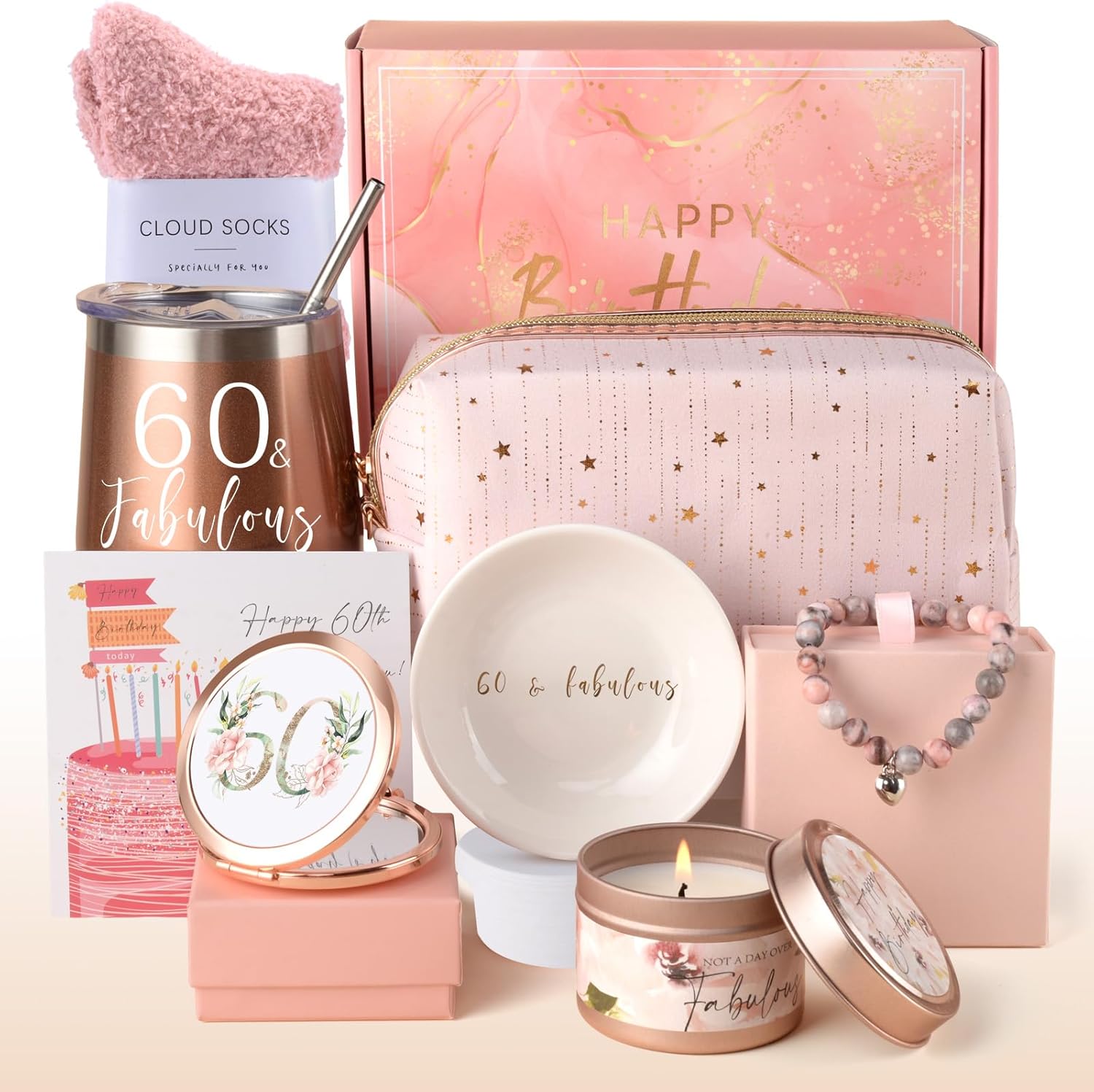 Anforsun 60th Birthday Gifts for Women, 60th Birth...