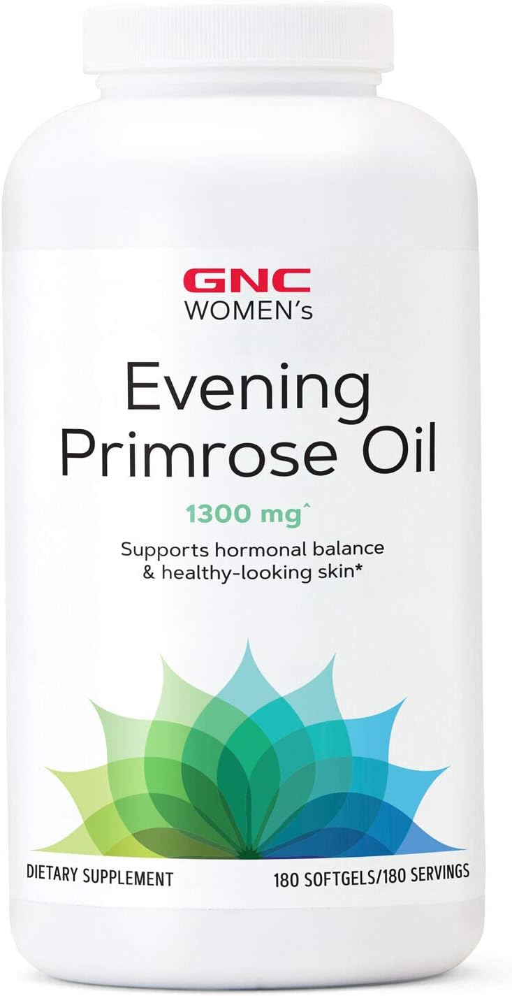 GNC Women's Evening Primrose Oil (EPO) 1300 mg | Supports Hormonal Balance, Immu...