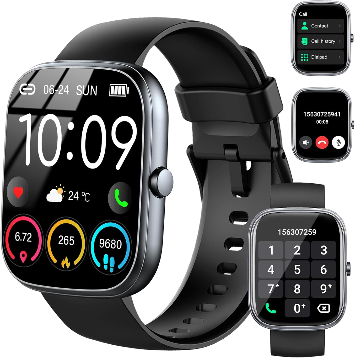 Smart Watch for Men/Women, Answer/Make Calls Fitness Watch, 1.91" Smartwatches w...