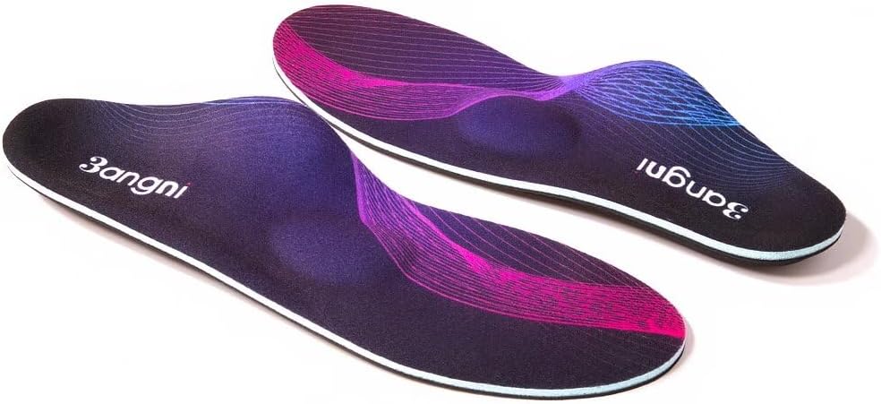 3ANGNI Arch Support Insoles for Plantar Fasciitis, Orthotic Insoles for Flat Fee...