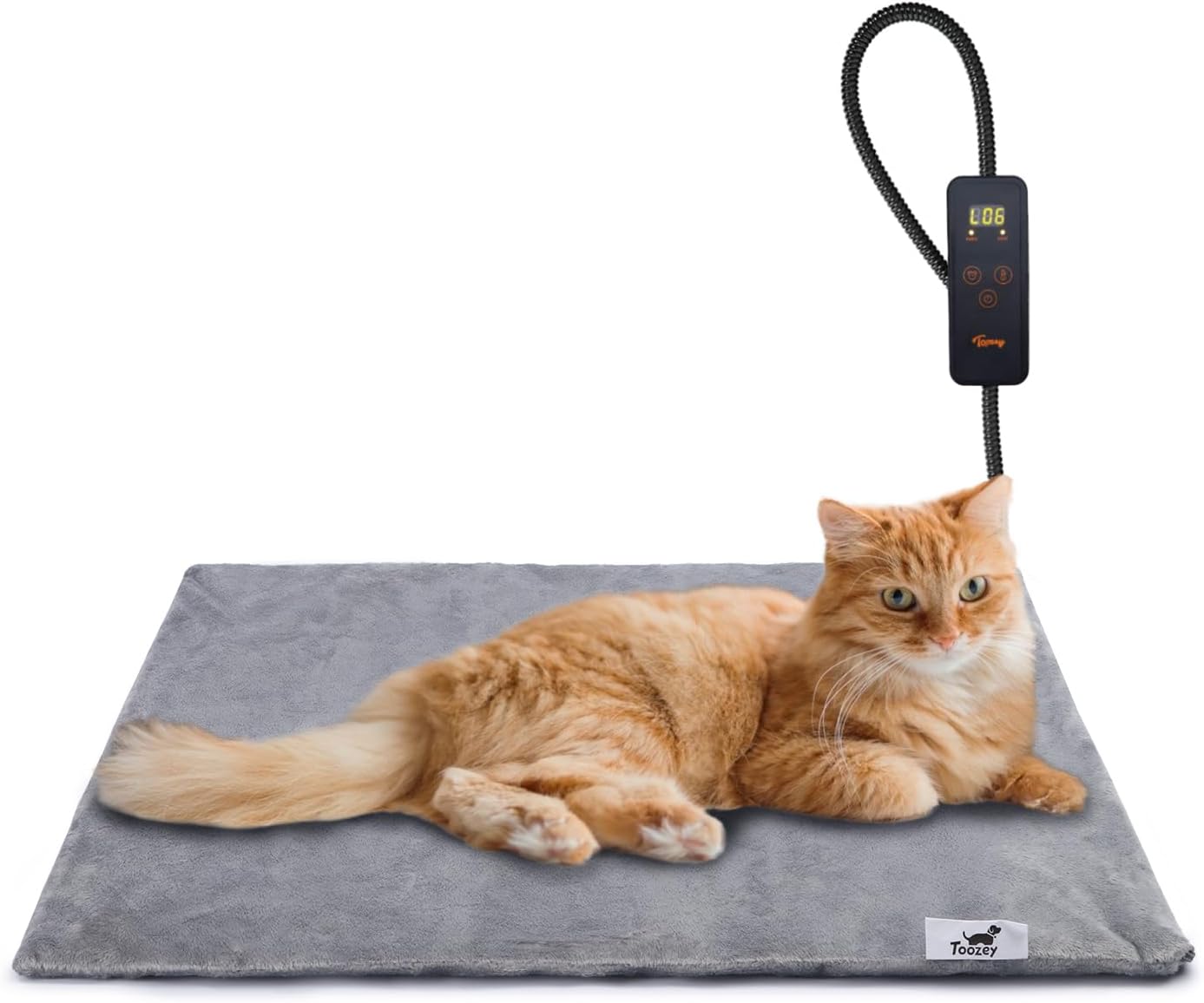Toozey Pet Heating Pad, 6 Adjustable Temperature Dog Cat Heating Pad with Timer,...