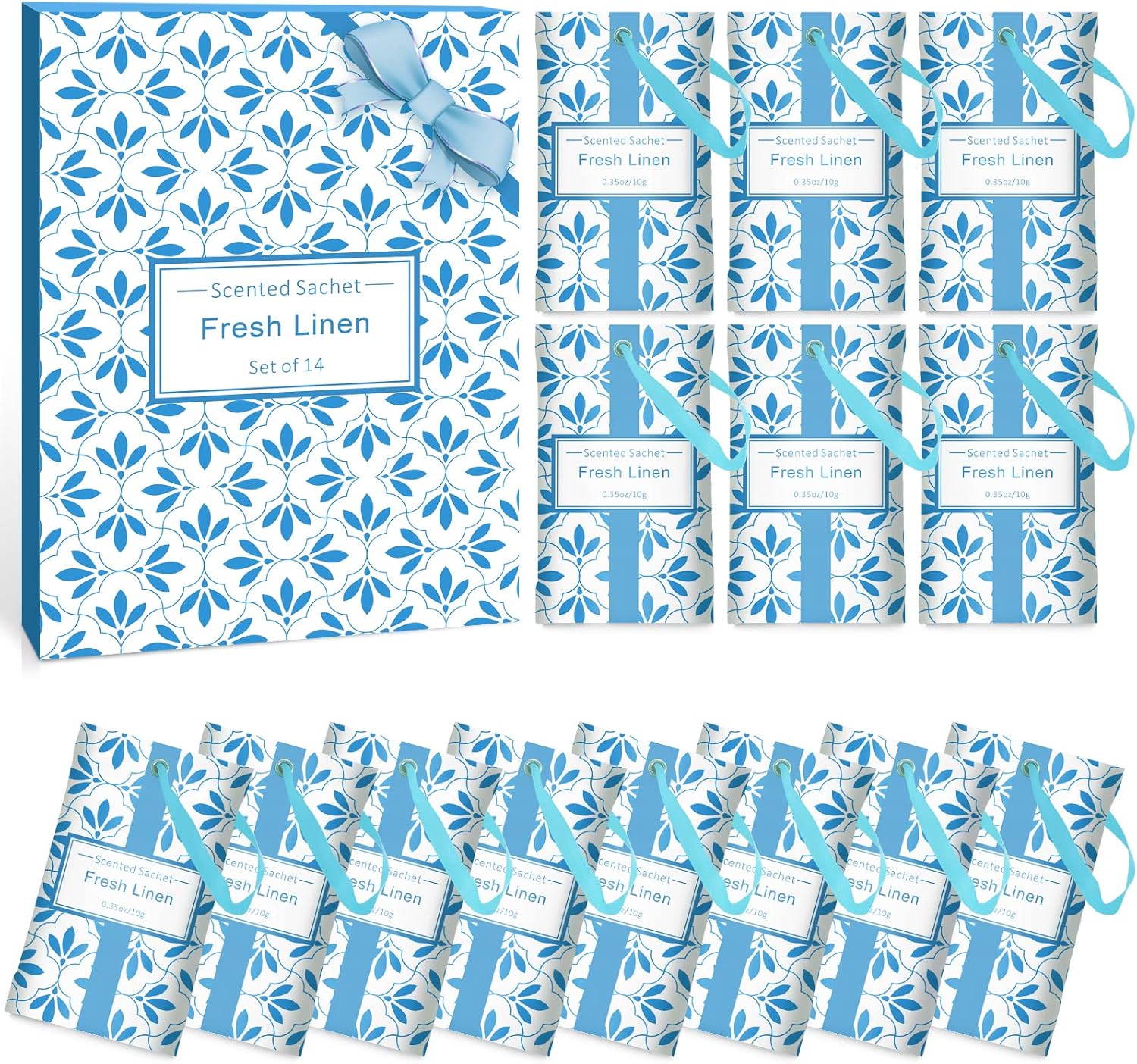 SCENTORINI Scented Sachet, Linen Fragrance Sachets for Drawers, Closets, wardrob...