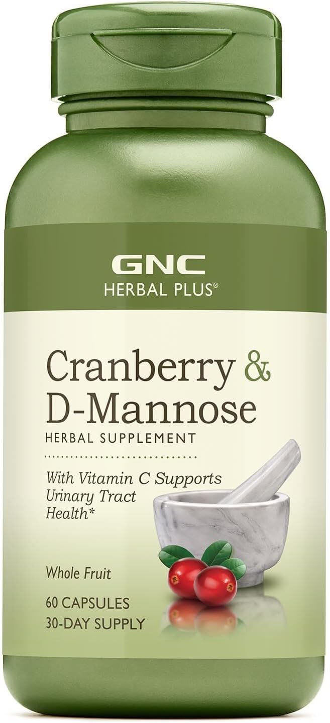 GNC Herbal Plus Cranberry D-Mannose, 60 capsules