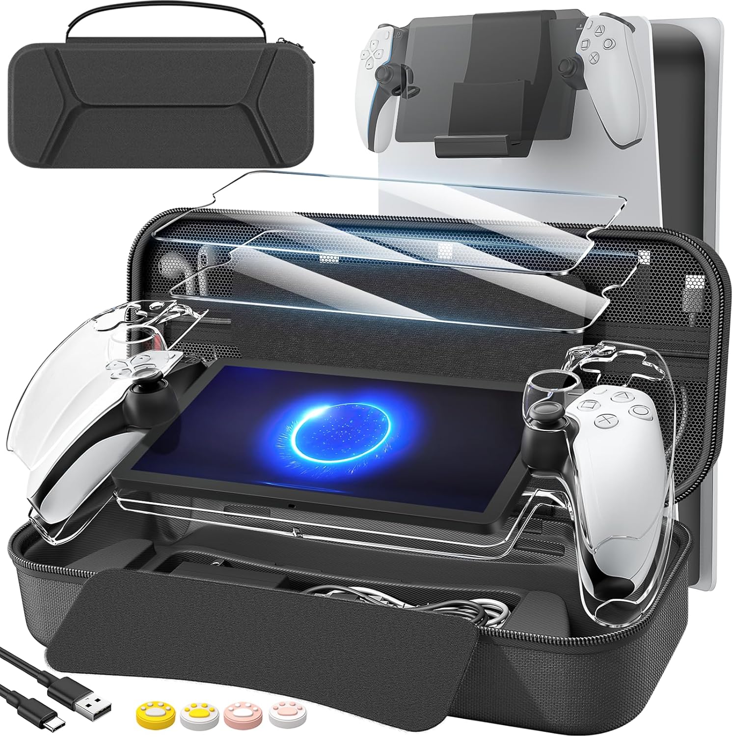 daydayup 14 in 1 Accessories Set Bundle Compatible with PlayStation Portal Remot...
