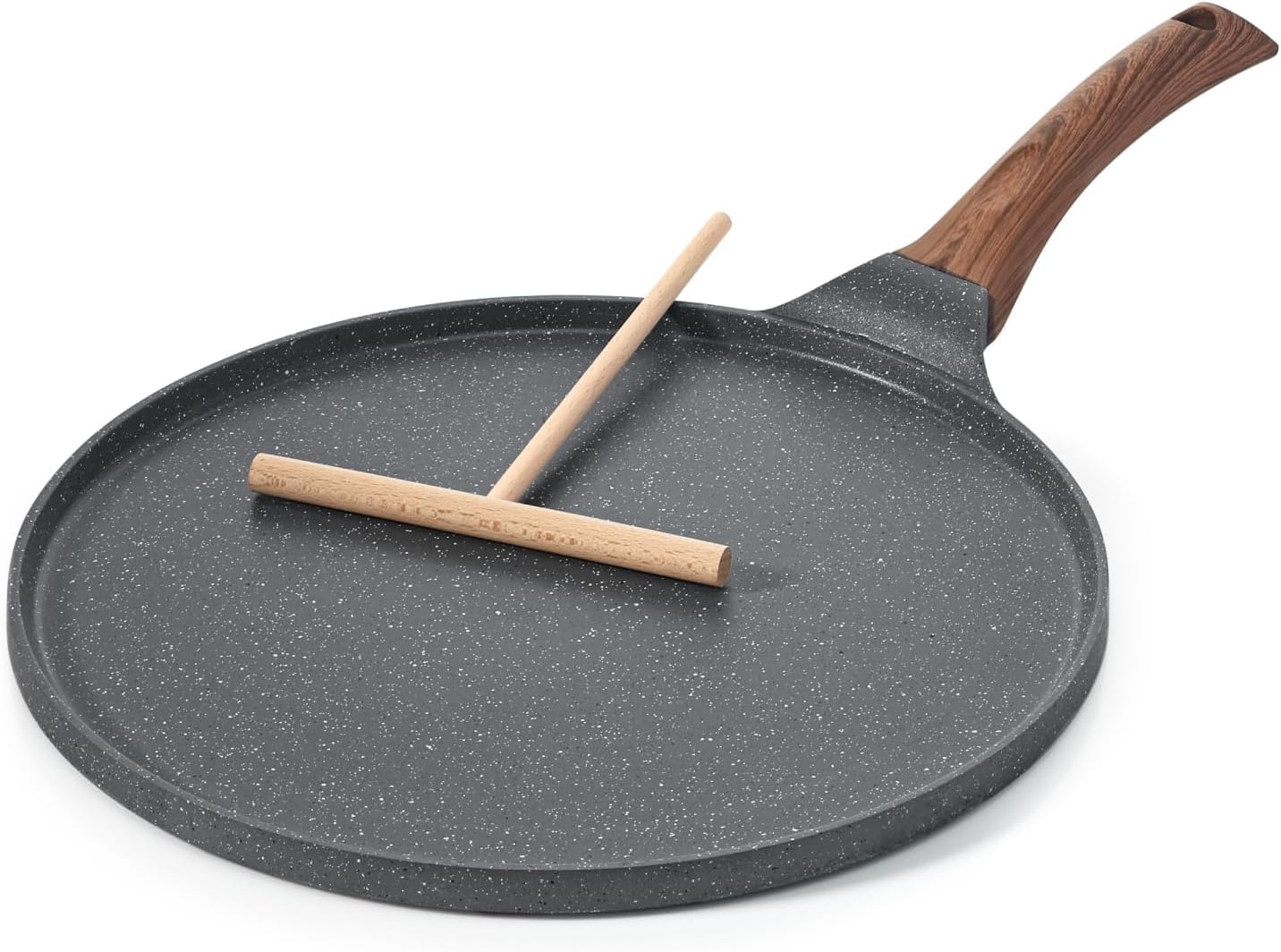 Sensarte Non Stick Crepe Pan, Dosa Pan Die-cast Auluminium Pancake Flat Skillet...