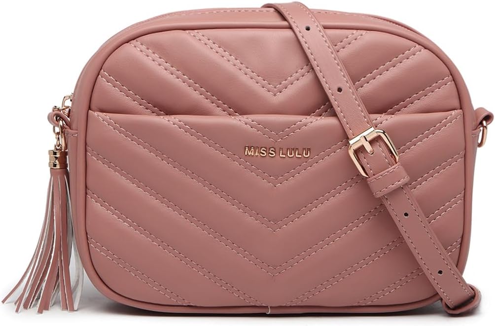Miss Lulu Women Cross Body Bag Shoulder Bag Satchel Handbags Messenger Bag, Synt...