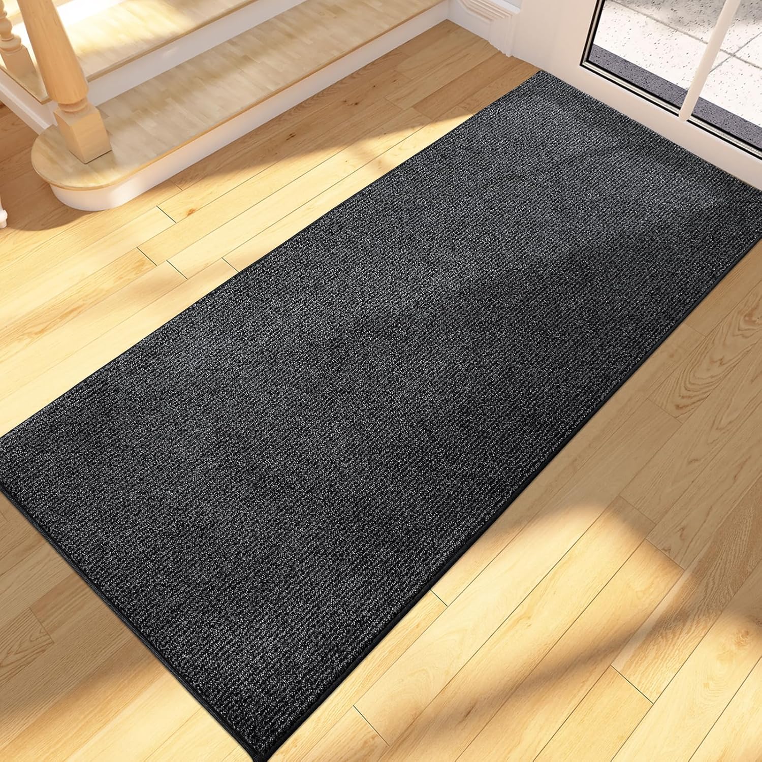 FCSDETAIL Dirt Trapper Indoor Door Mat 60 x 210 cm, Machine Washable Entrance Ru...