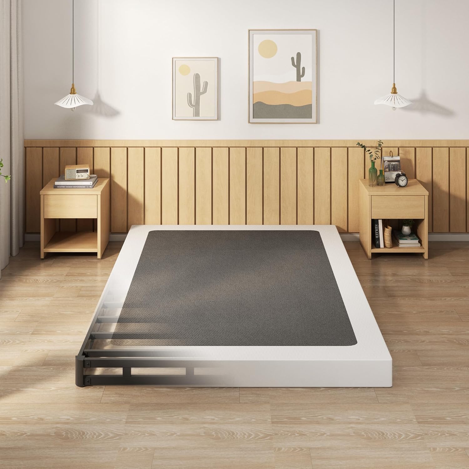 EMODA 5 Inch Box Spring Full Size Bed Base, 3000 lbs Heavy Duty Metal Mattress F...