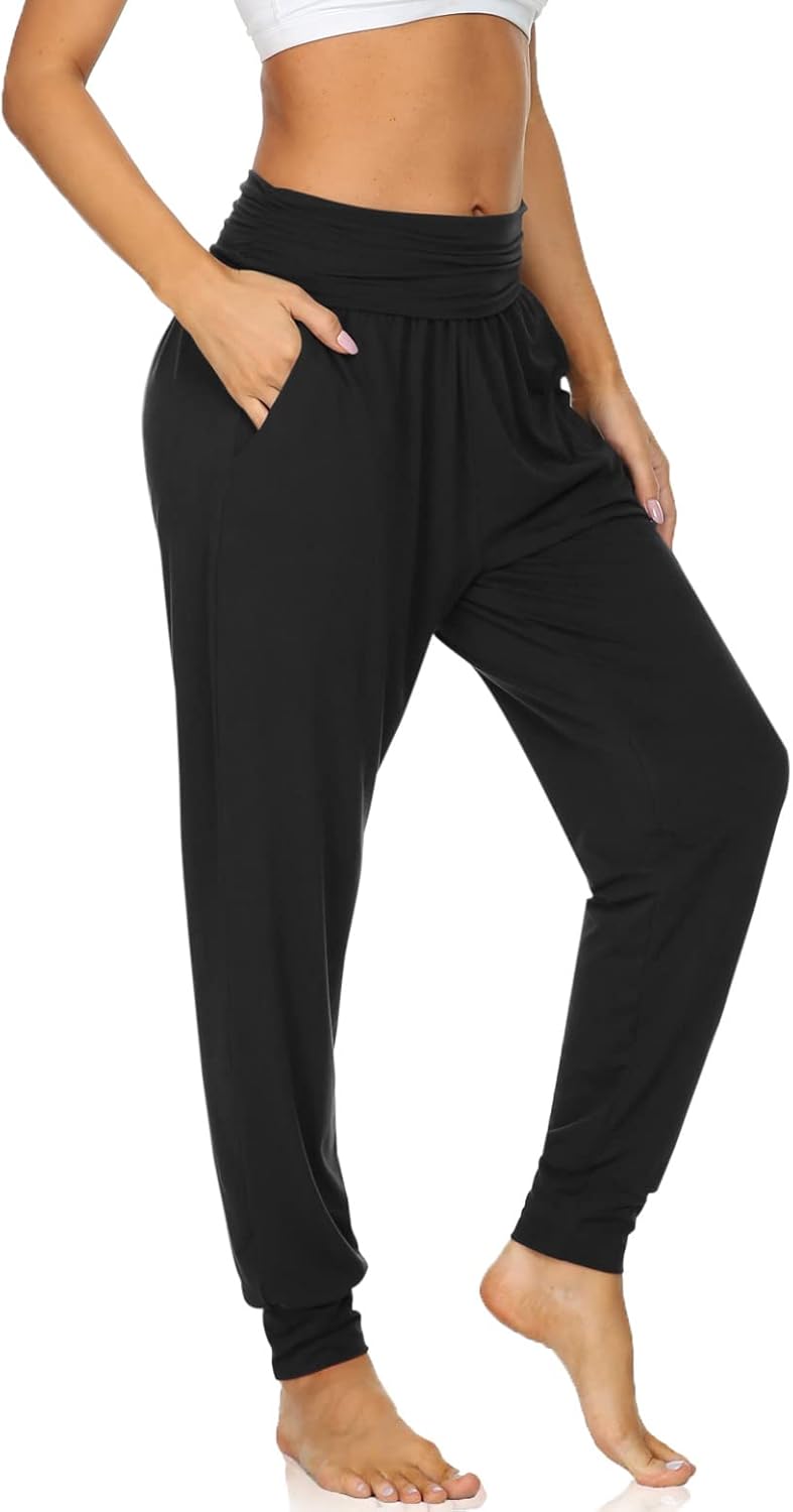 UEU Women's Cozy Yoga Joggers Pants Loose Workout Sweatpants Comfy Lounge Pants...