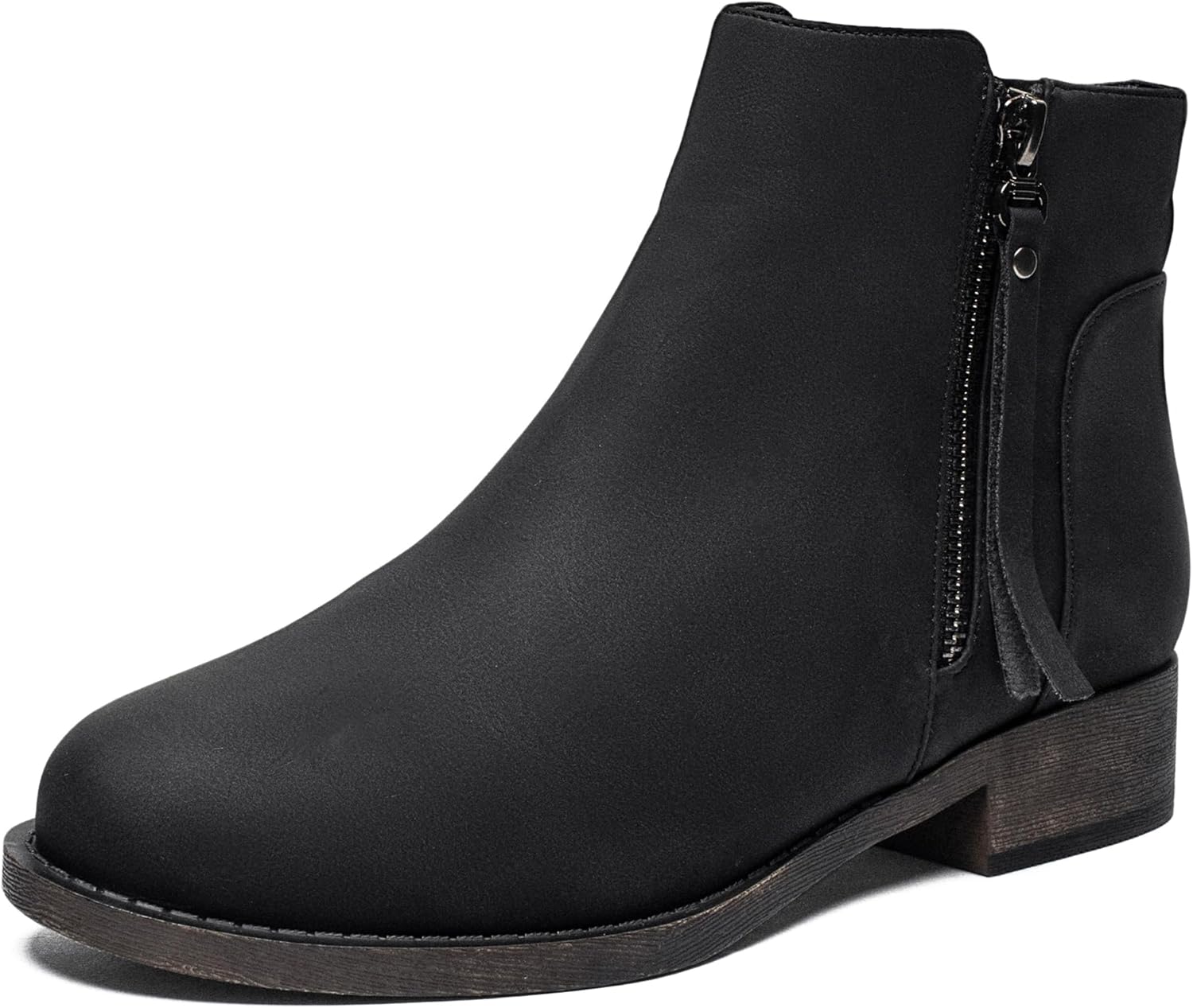 Ataiwee Women's Ankle Boots, Classic Side Zip Comfortable Platform Boots. 9.5 24...