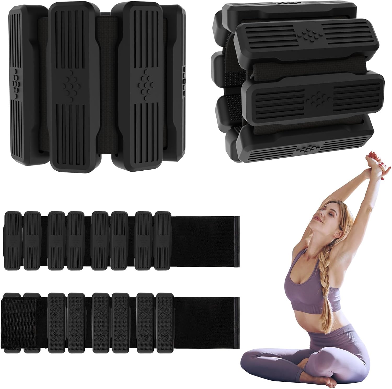 Pilates Wrist & Ankle Weights for Women, Wearable Wrist Weights& Leg Weights Set...