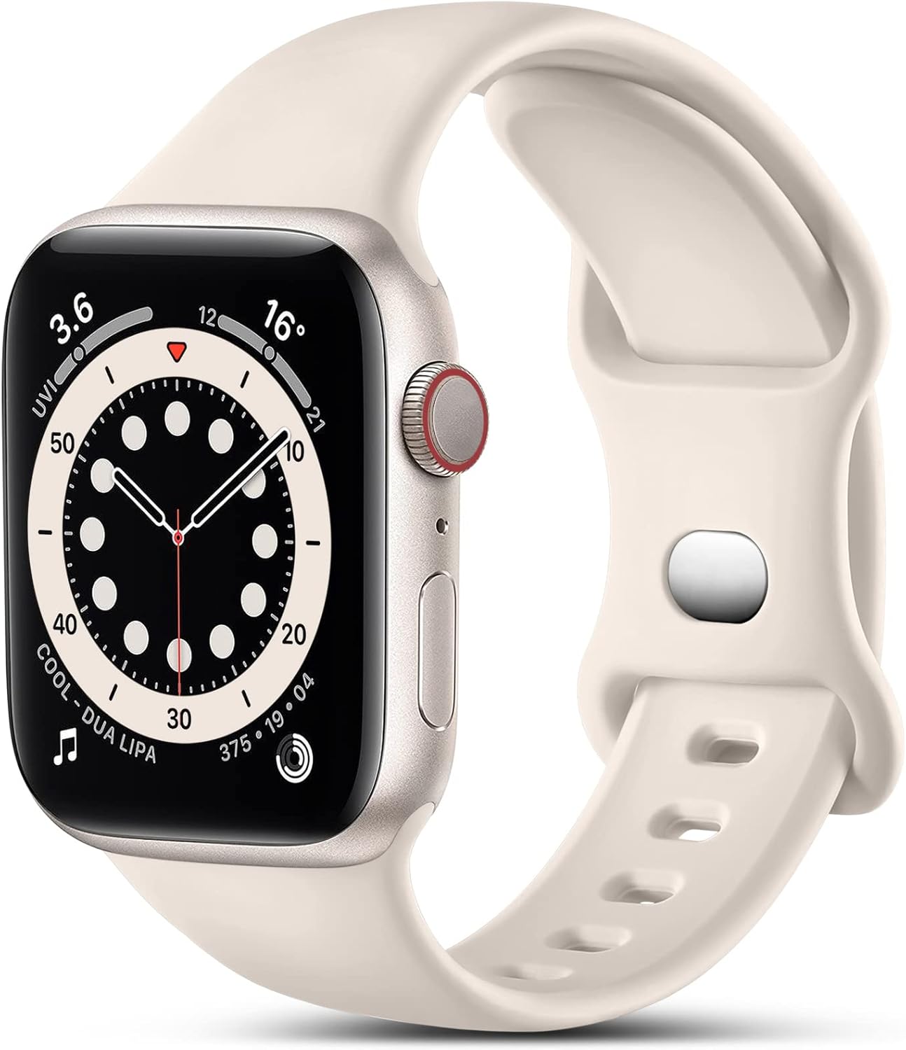CeMiKa Compatible with Apple Watch Strap 41mm 40mm 38mm 42mm, Silicone Sport Ban...