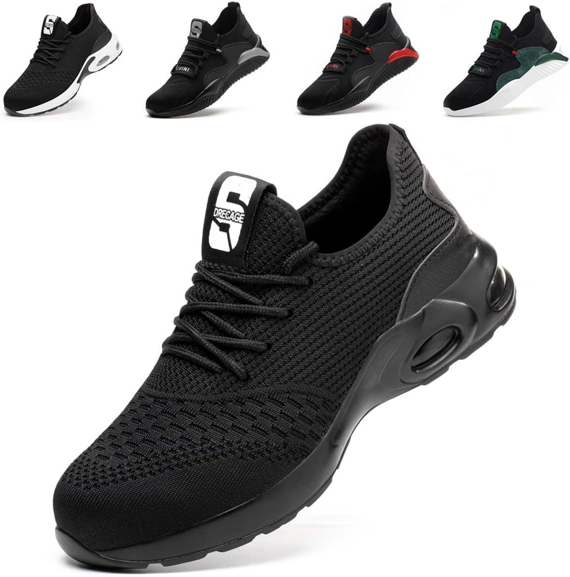 Nasogetch Safety Shoes Trainers Men Women Steel Cap Trainers Lightweight Safety...
