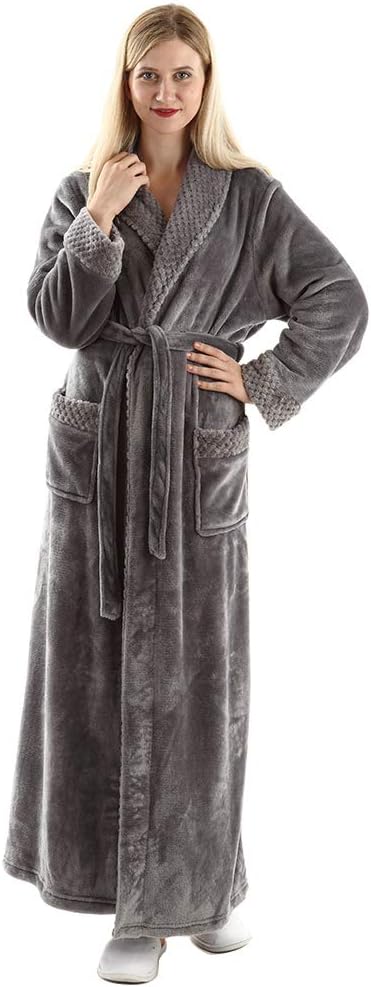 Oksun Dressing Gown Women Full Length Robe Plus Size Fleece Winter Warm Bathrobe...