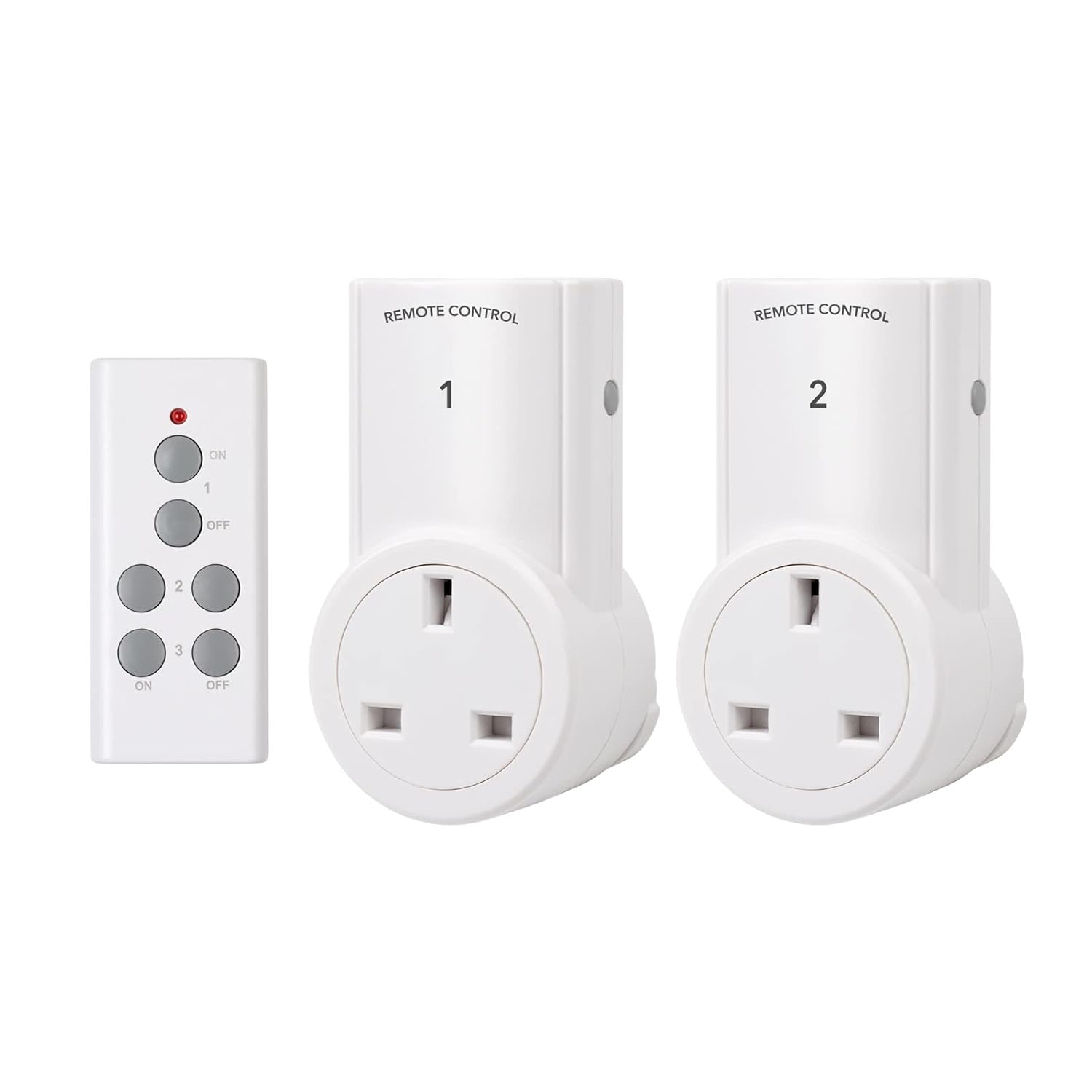 HBN Remote Control Plug Socket, 13A/3120W Wireless Light Switch 30M/100ft Operat...
