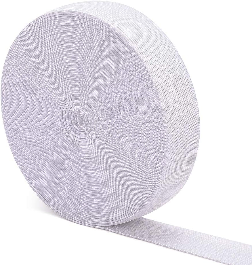 Elastic Bands for Sewing White 1 Inch 12 Yard High Elasticity Knit Spool Sewing...