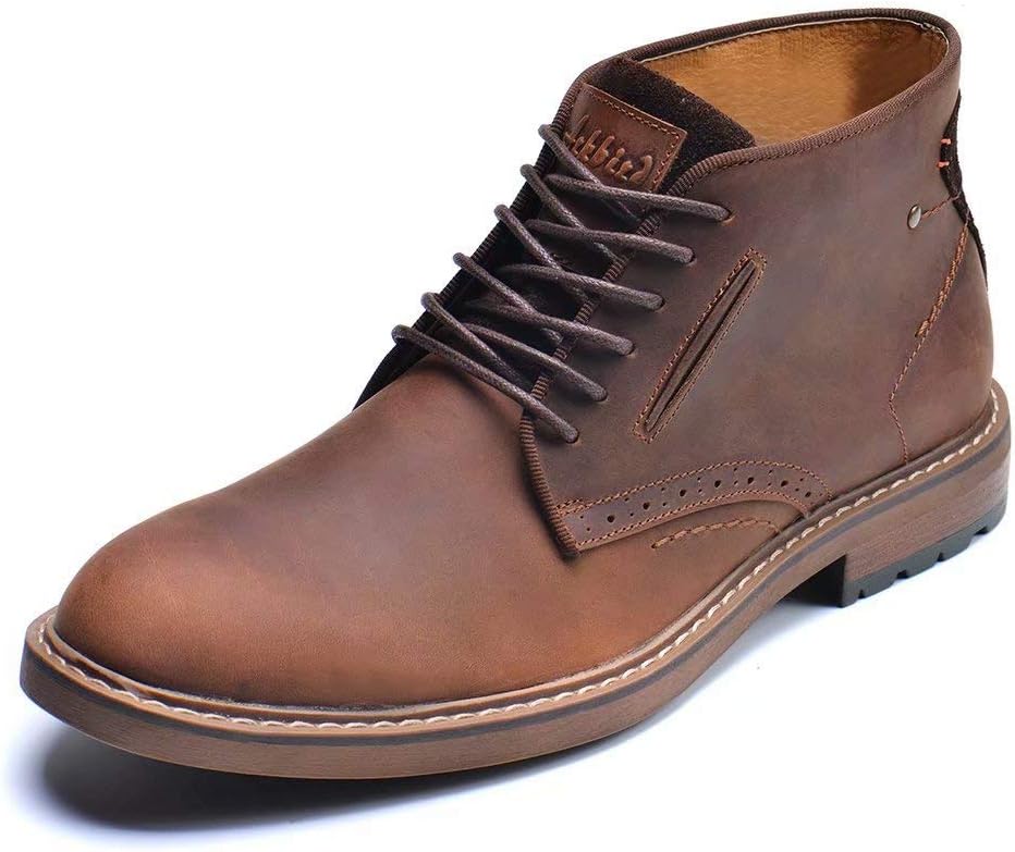 Chukka Boots Fashion and Comfort Casual Oxfords Ankle Lace Up Boot 10 Dark Brown