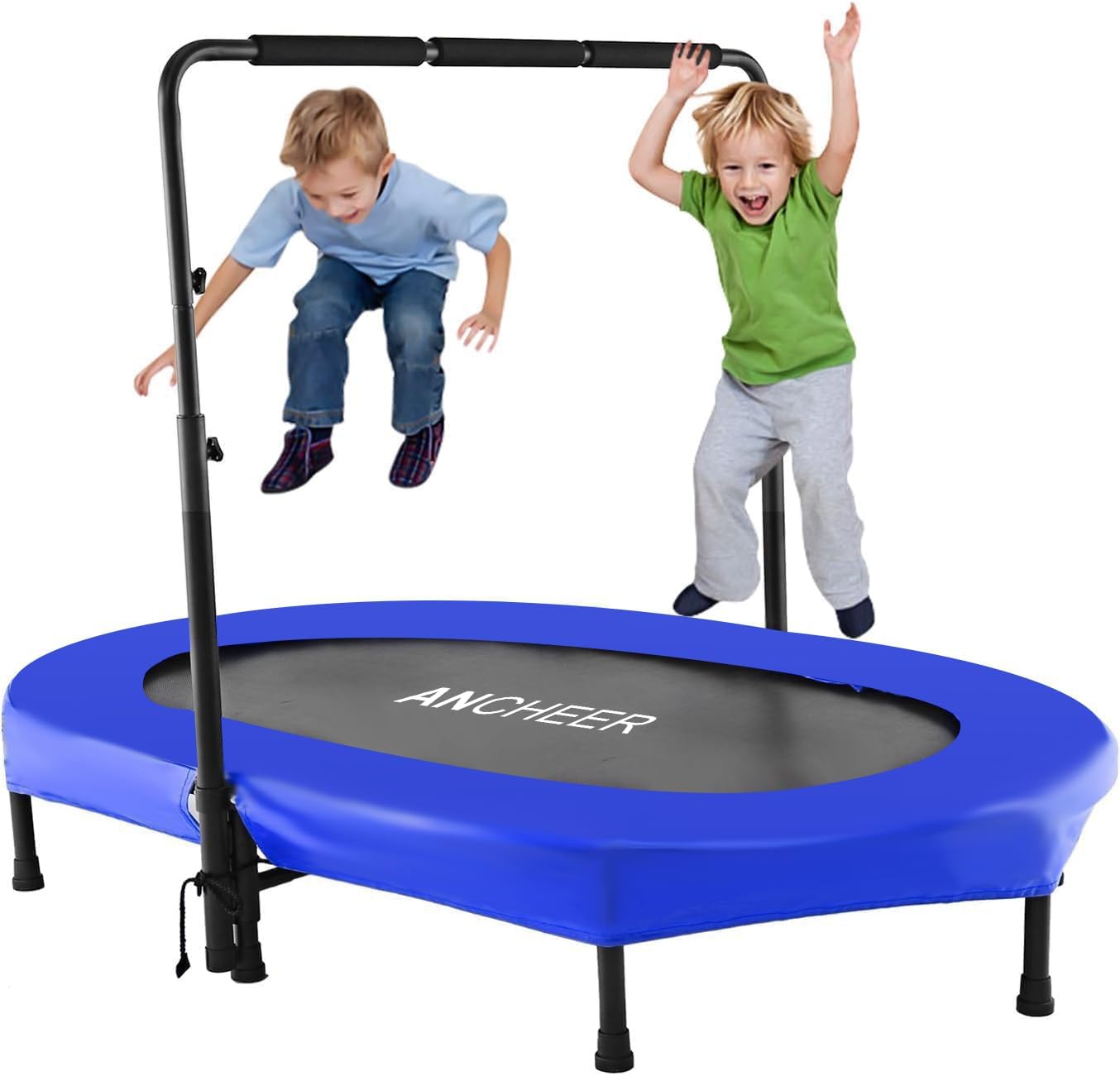 ANCHEER Indoor Trampoline for Kids 2-8, Indoor Toddler Trampoline with Handle, C...
