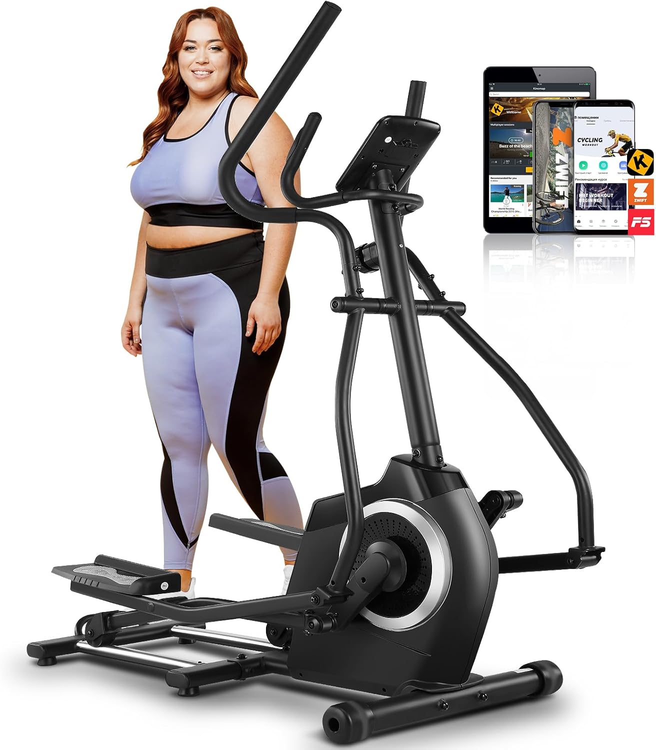 ANCHEER Elliptical Exercise Machine with App, Elliptical Machine for Home Ultra-...