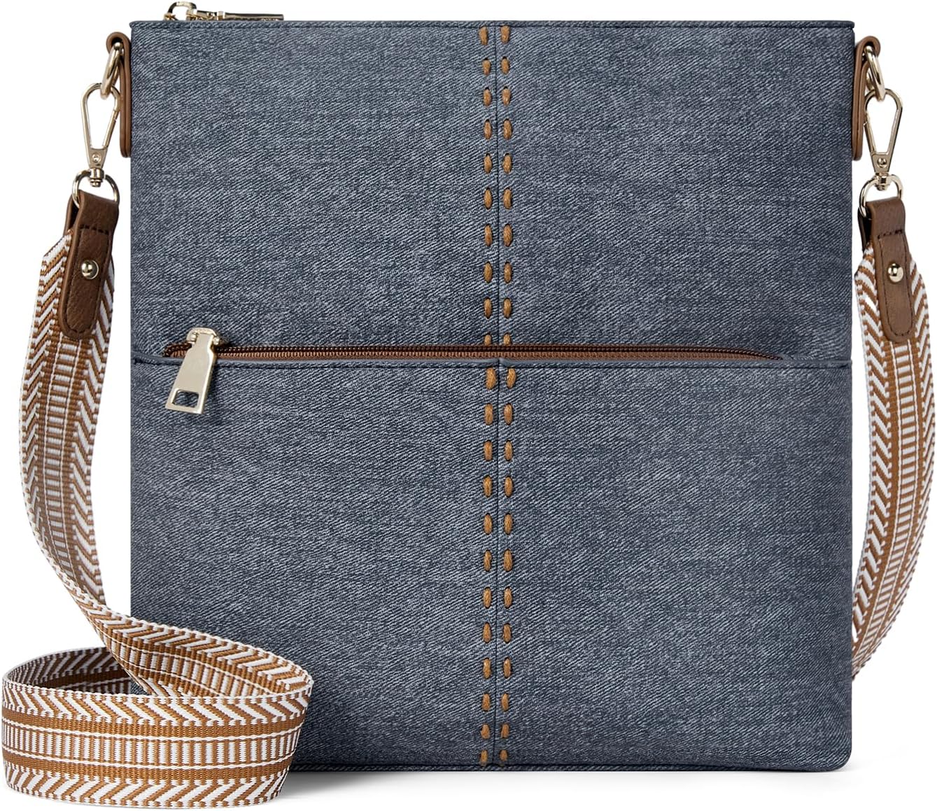 WESTBRONCO Crossbody Purses for Women Medium Shoulder Bag Vegan Leather Handbags...