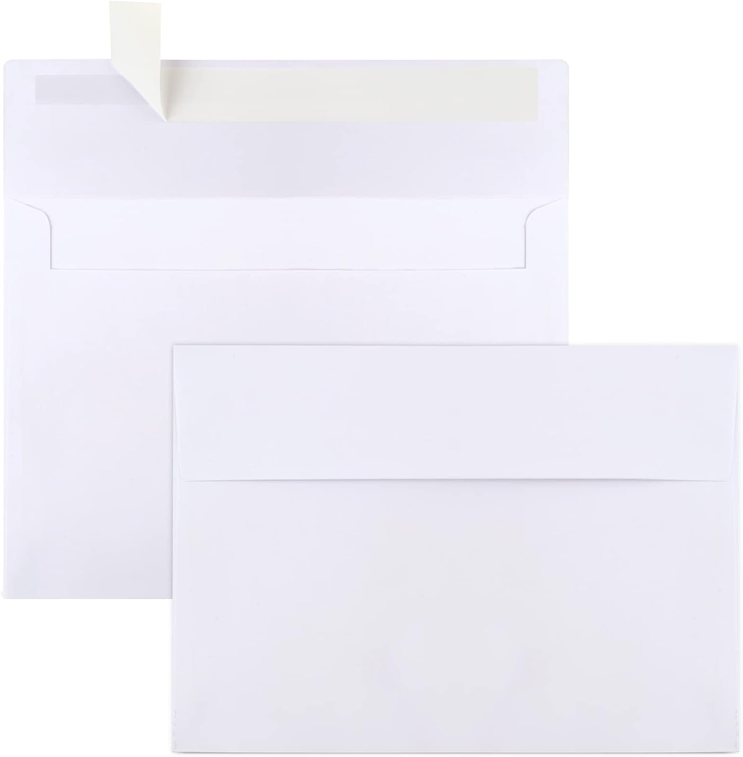 Joyberg 50 Packs 5x7 Envelopes, White A7 Envelopes for Invitations, Printable, S...