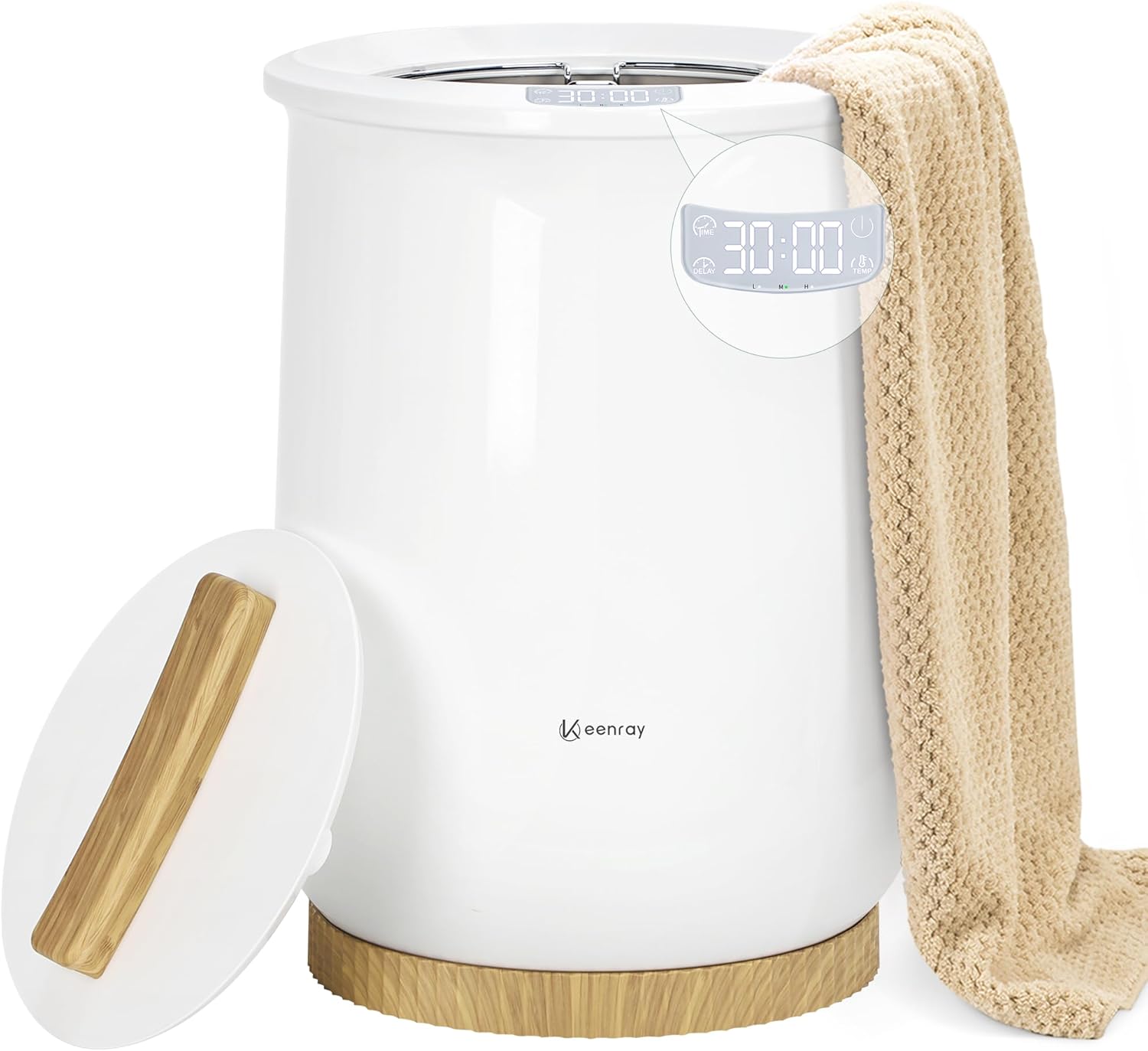 Keenray Upgraded Towel Warmer Bucket, Large Towel Warmer with 3 Heating Modes, H...