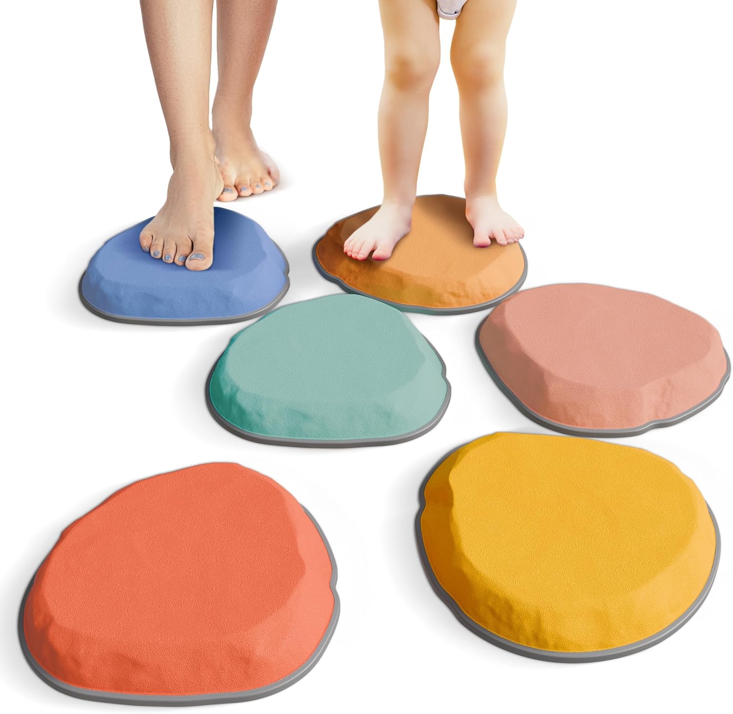 ZICOTO Fun Stepping Stones for Kids - Perfect Toddler Indoor/Outdoor Activity to...