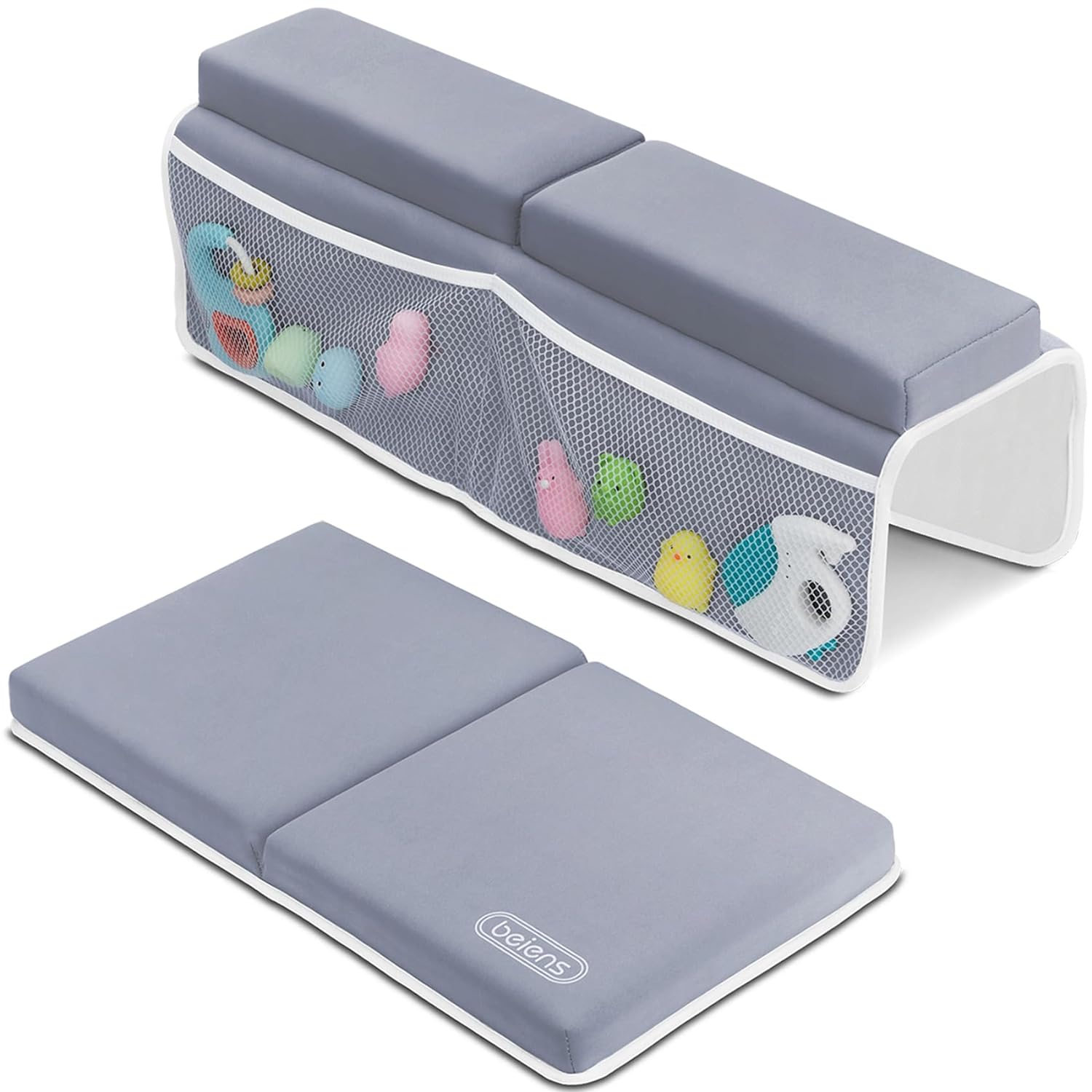 beiens Bath Kneeler and Elbow Rest Pad Set - 1.5'' Comfortable Baby Bath Kneeler...