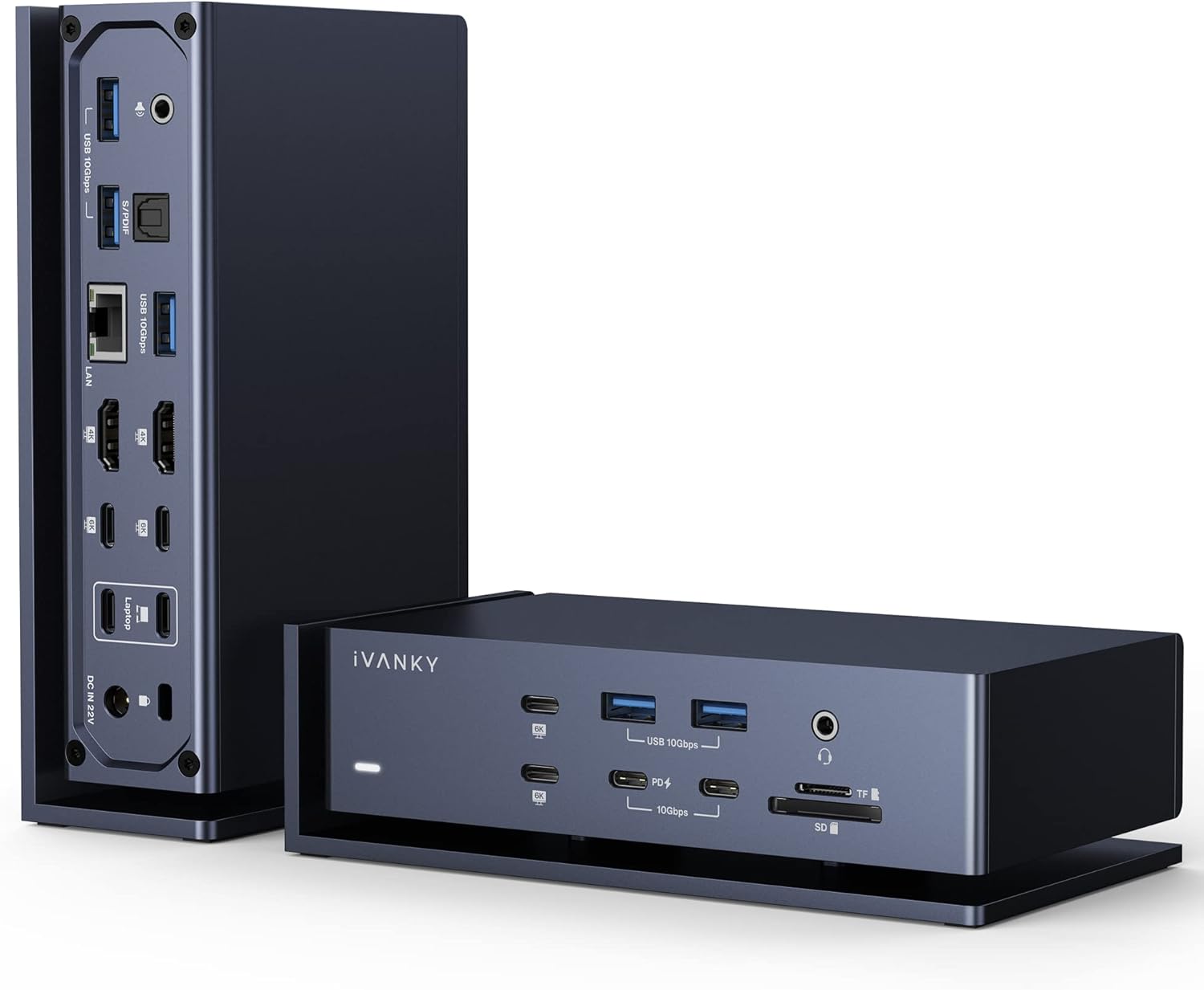 iVANKY FusionDock Max 1 Dual Thunderbolt 4 Chips, 20-in-1 Quad 6K@60Hz Monitor M...