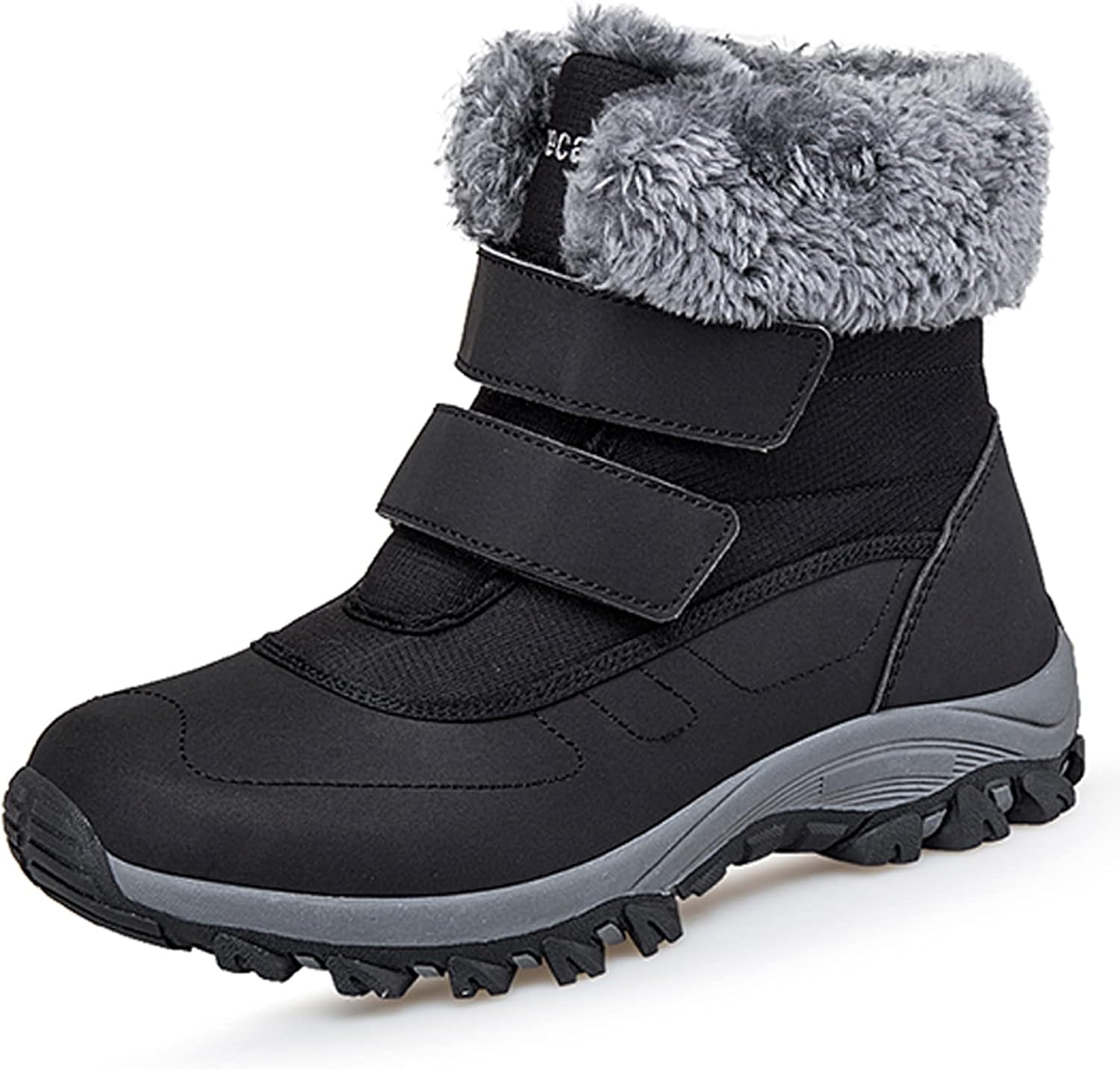 Snow Boots Womens Waterproof Ladies Walking Winter Ankle Boots Warm Fur Lined An...