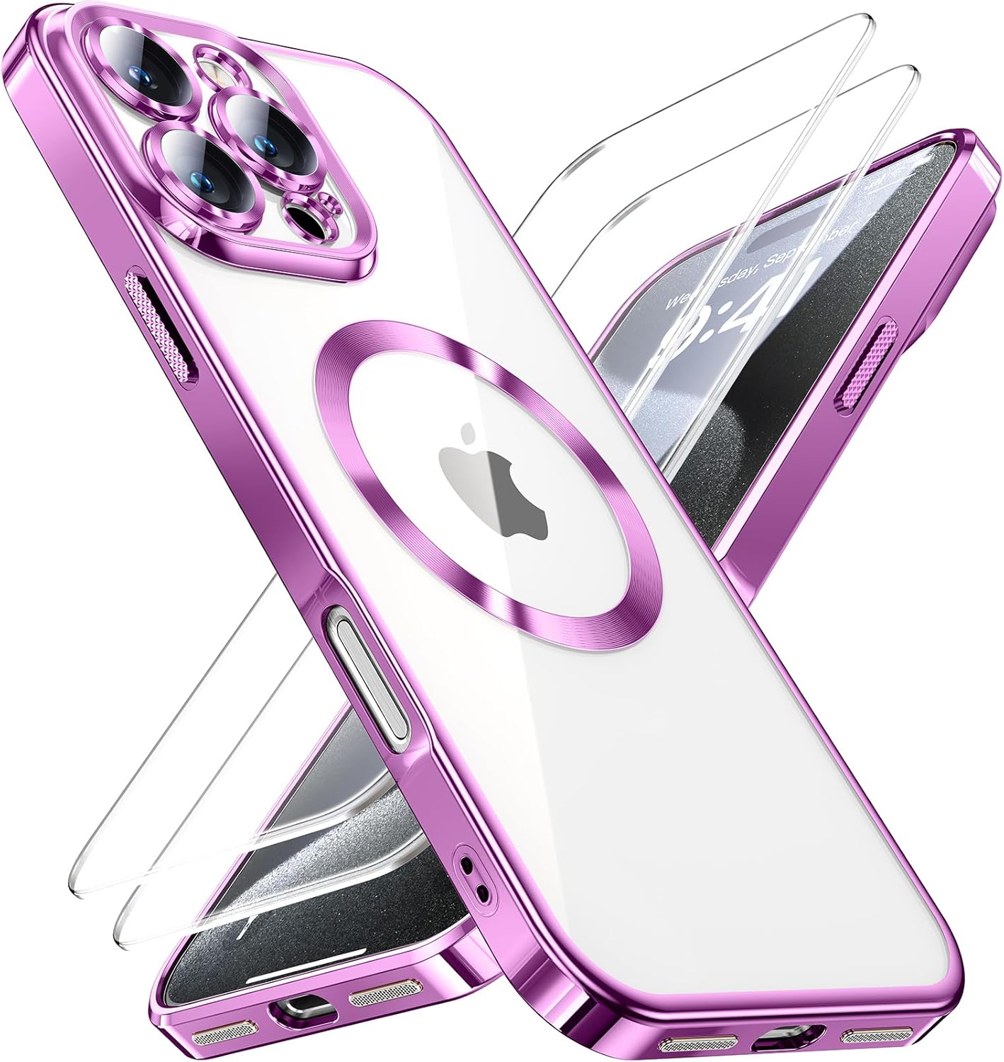 JUESHITUO for iPhone 16 Pro Max Case for Magsafe, Not-Yellowing, Integrated Came...