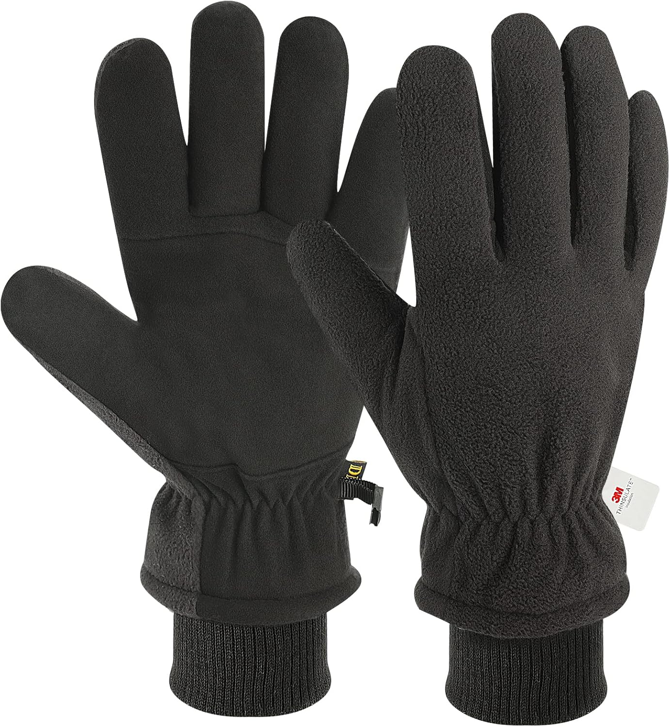 DLY Winter Gloves Men Waterproof - Mens Winter Gloves Thermal Gloves, Polar Flee...