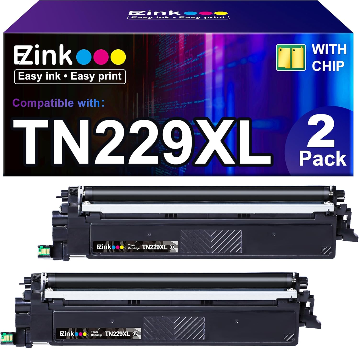 E-Z Ink Compatible Toner Cartridge Replacement for Brother TN229XL TN229XLBK TN2...