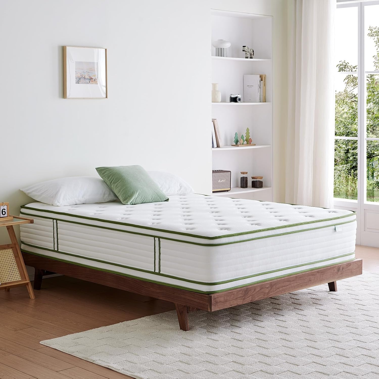 King Size Mattress, 14 Inch Hybrid Mattress King in a Box, Gel Memory Foam and I...