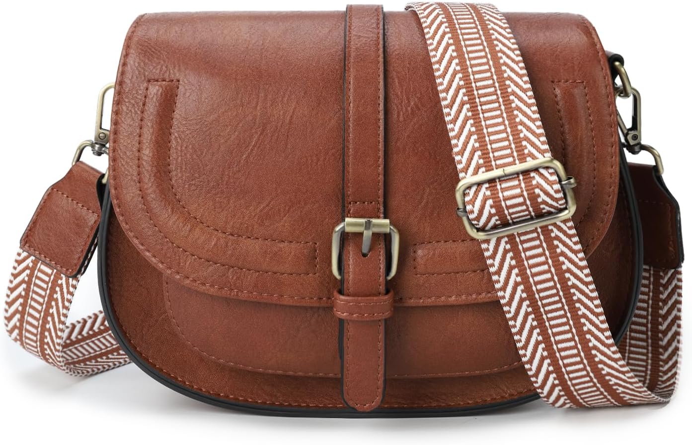 AFKOMST Crossbody Bags for Women,Small Saddle Purse and Boho Cross Body Handbags...