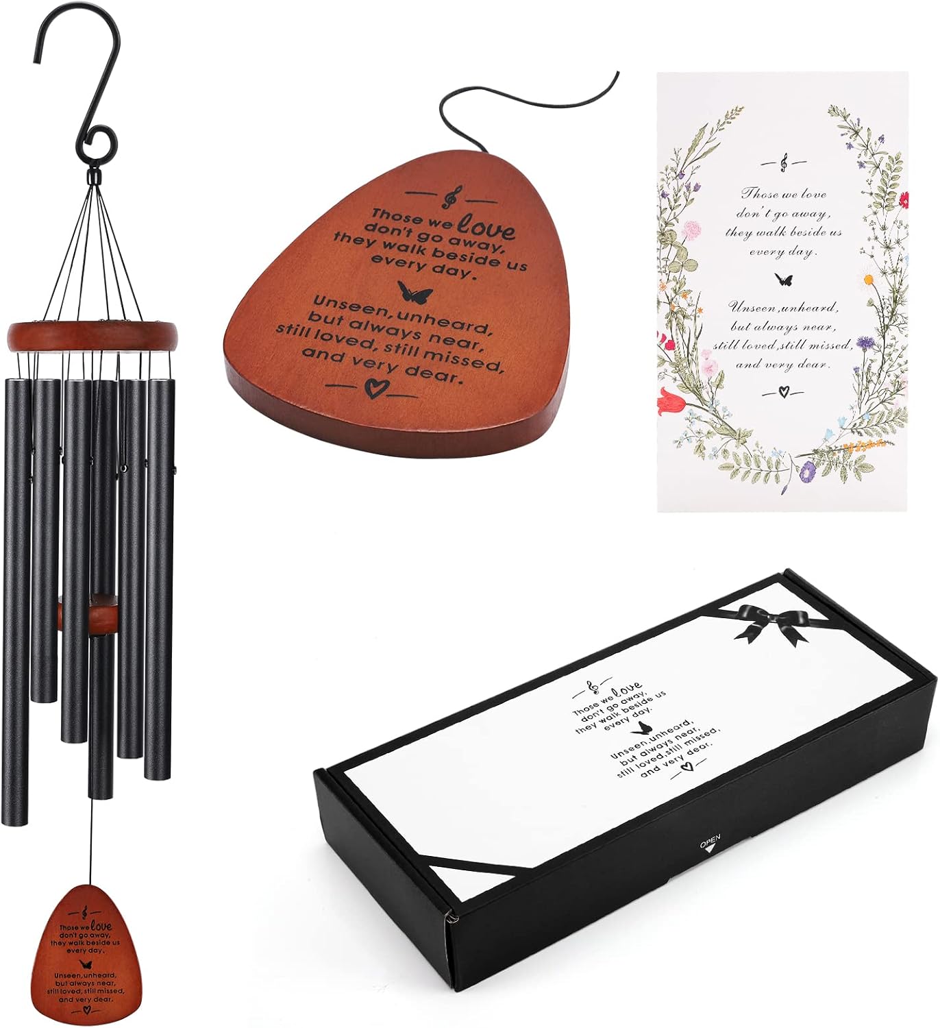 Memorial Wind Chimes, Sympathy Wind Chimes for Loss of Loved One, Gifts for Who...