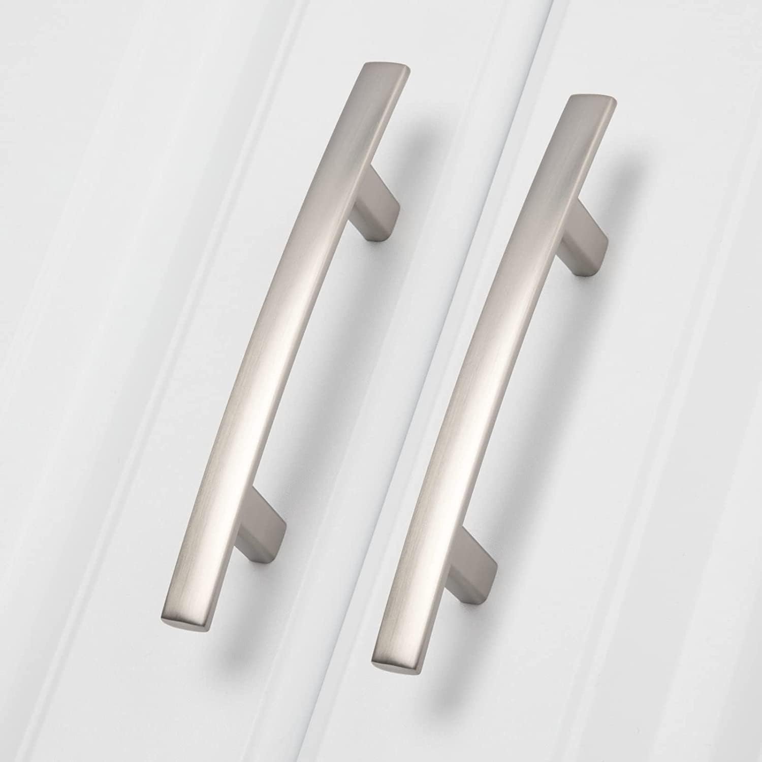 homdiy 3 inch Cabinet Pulls Brushed Nickel Cabinet Handles 20 Pack Arch Cabinet...