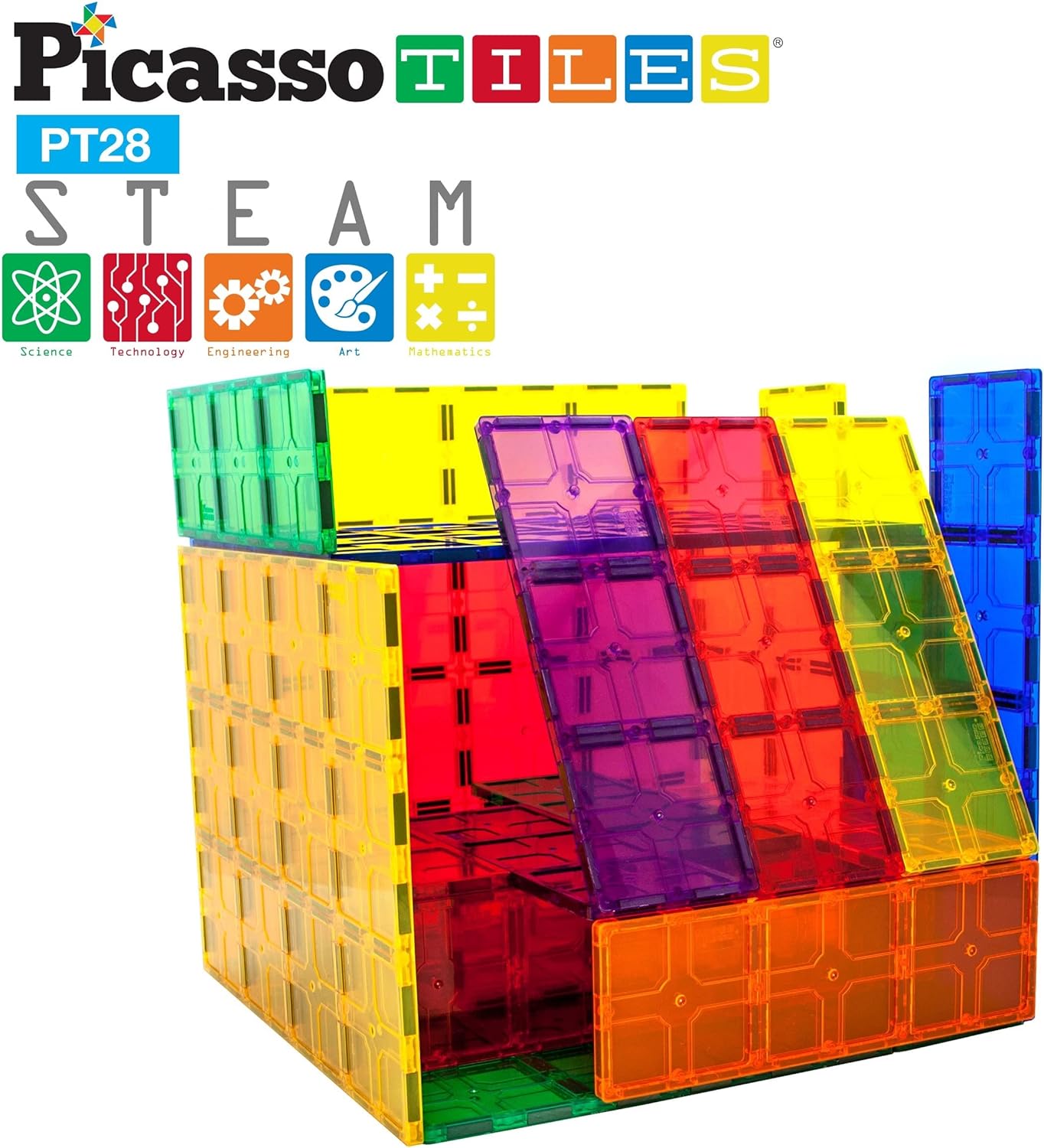 PicassoTiles Large Stabilizer Building Block Base Jumbo XL Plate Foundation Kit...