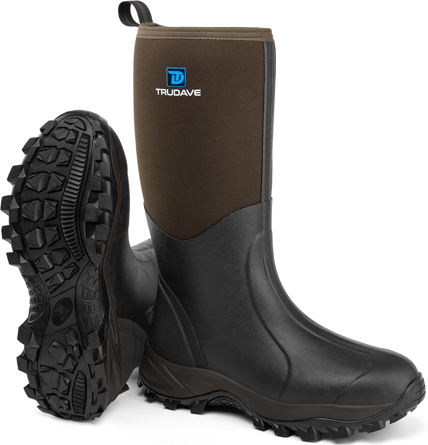 Rubber Boots for Men & Women with Steel Shank, Reliable 6mm Neoprene Waterproof...