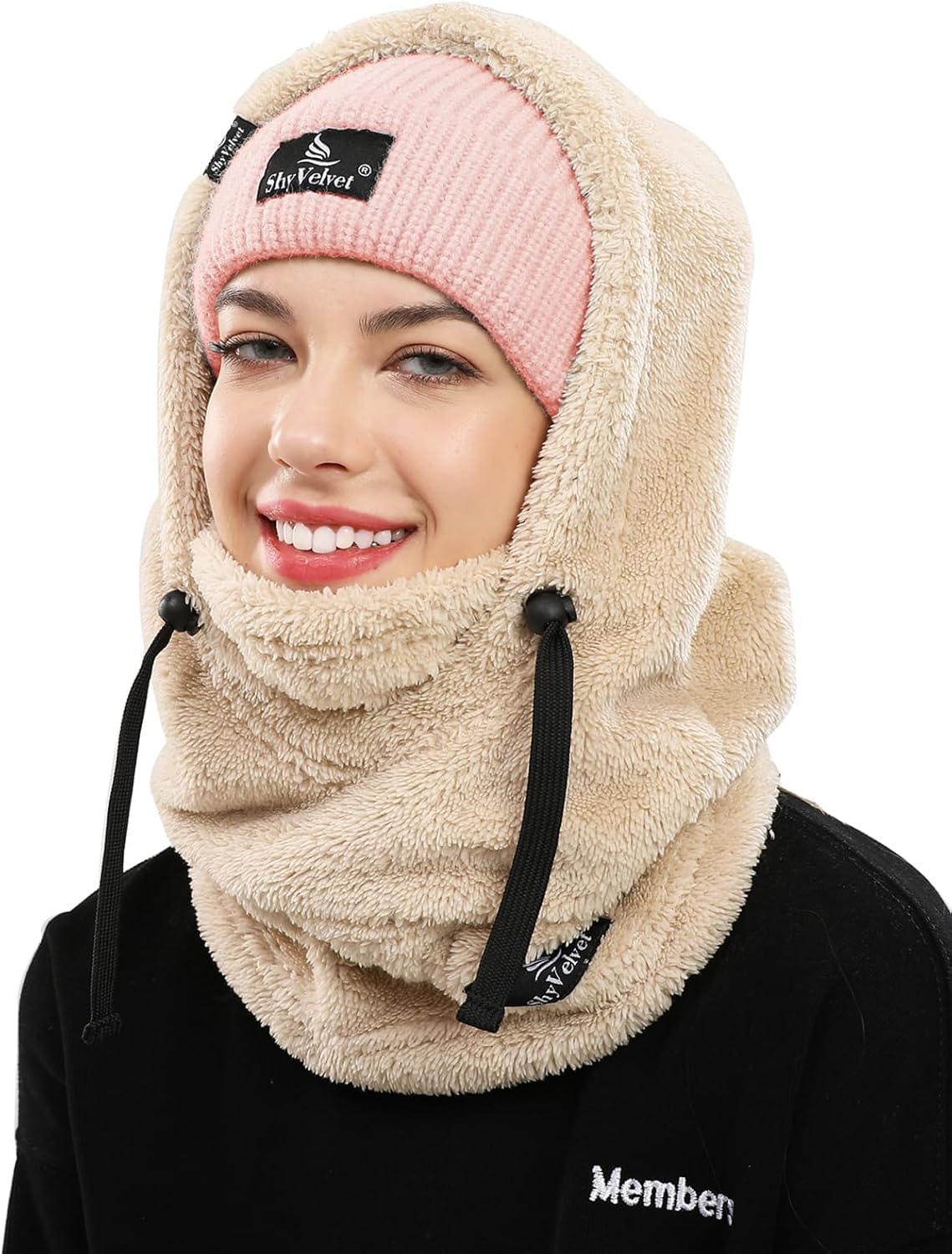 Shy Velvet Thermal Balaclava Unisex Wind-Resistant Ski Mask Fleece Cycling Motor...