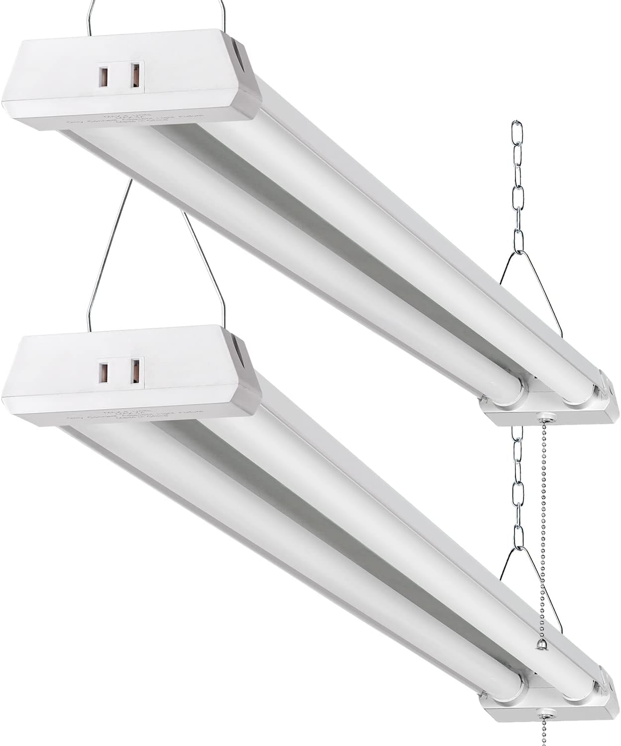 4FT Linkable 42W 4800LM 5000K LED Ceiling Lights for Garages, Pull Chain ON/Off,...