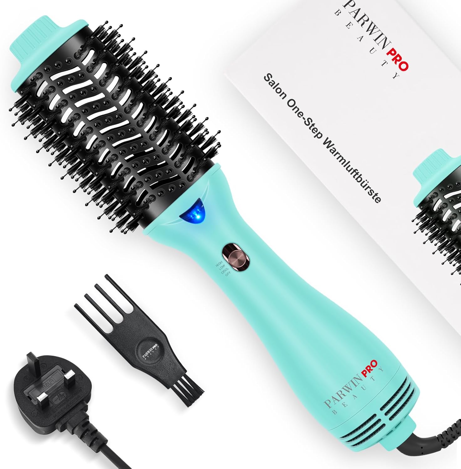 One-Step Hair Dryer Brush, PARWIN PRO BEAUTY Blow Dry Hair Brush, 4 in 1 Hot Bru...