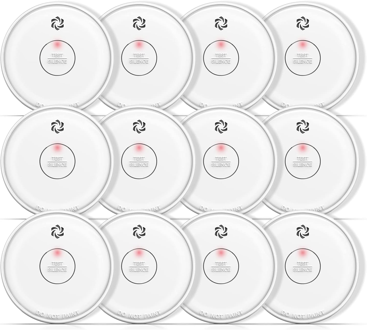 Fire Alarms Smoke Detectors, Smoke Alarm Battery Operated, Fire Alarm with Test...