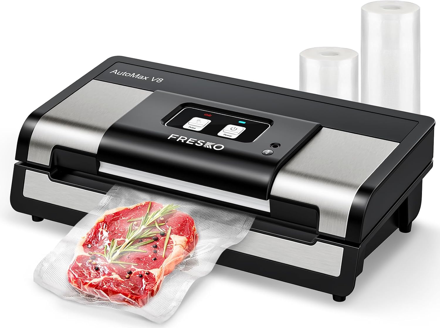 FRESKO Automatic Vacuum Sealer Machine, 140 Watts, with Dry/Moist Food Detection...