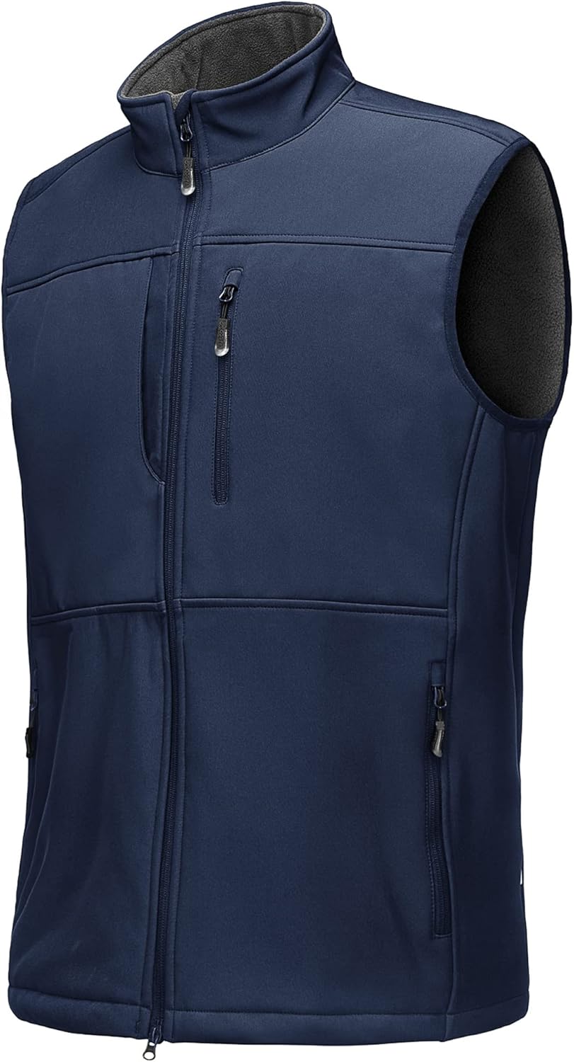 33,000ft Mens Softshell Gilet Activewear Vests Windproof Fleece Lined Outerwear...