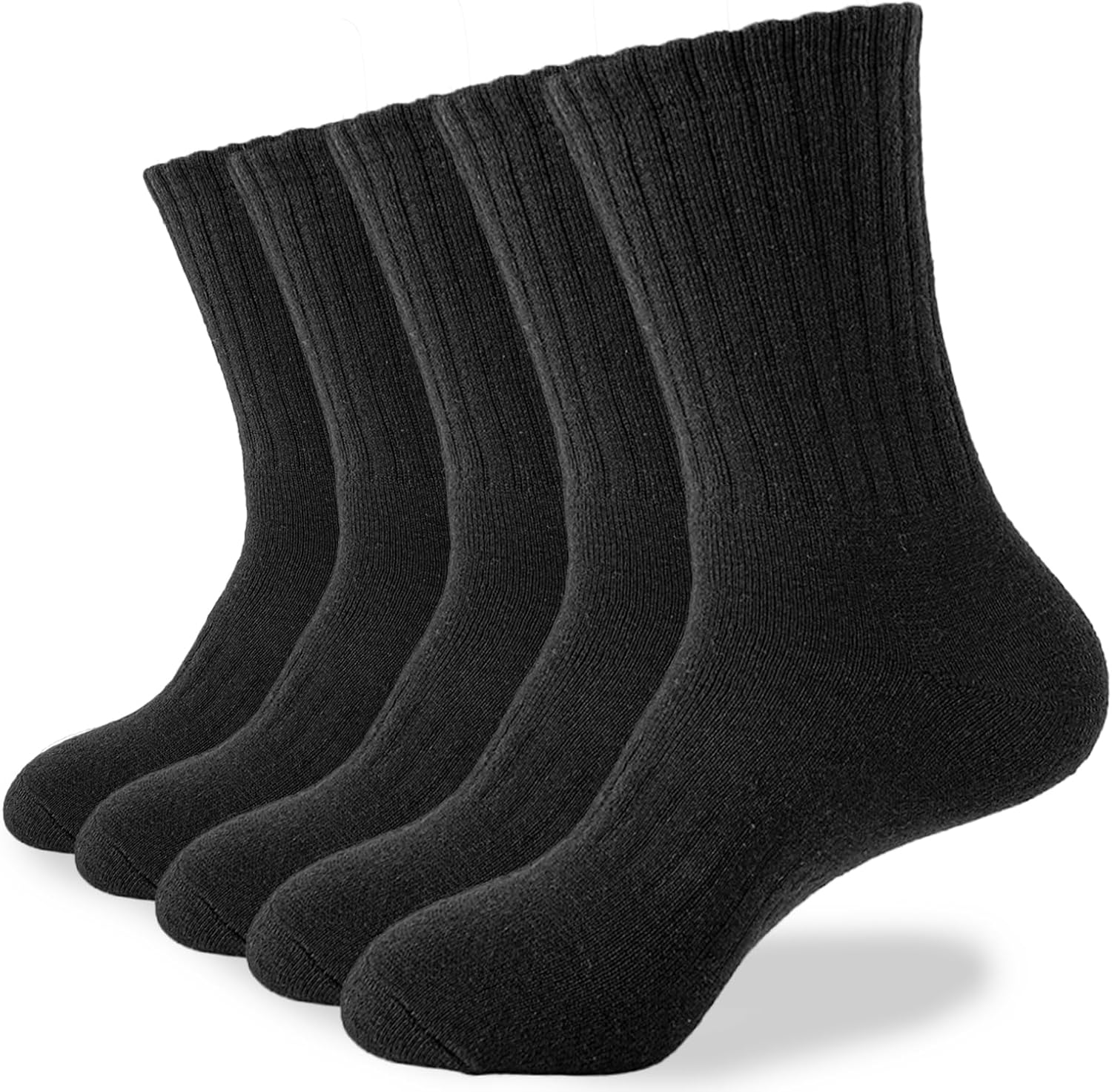 Josnown Thermal Socks for Men 5 Pairs Warm Hiking Socks Winter Thick Cozy Cushio...