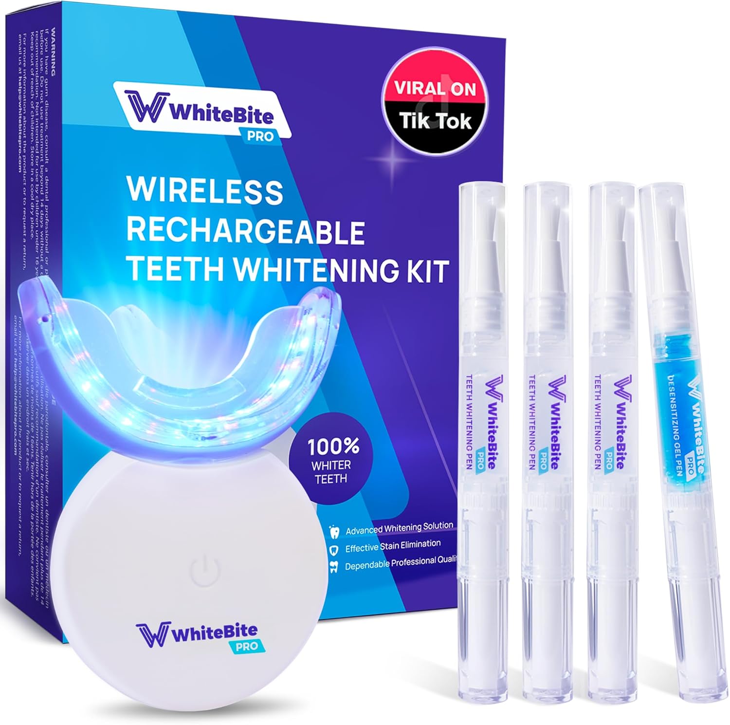 Premium Teeth Whitening Kit for Sensitive Teeth | 32X Dual LED Lights, Teeth whi...