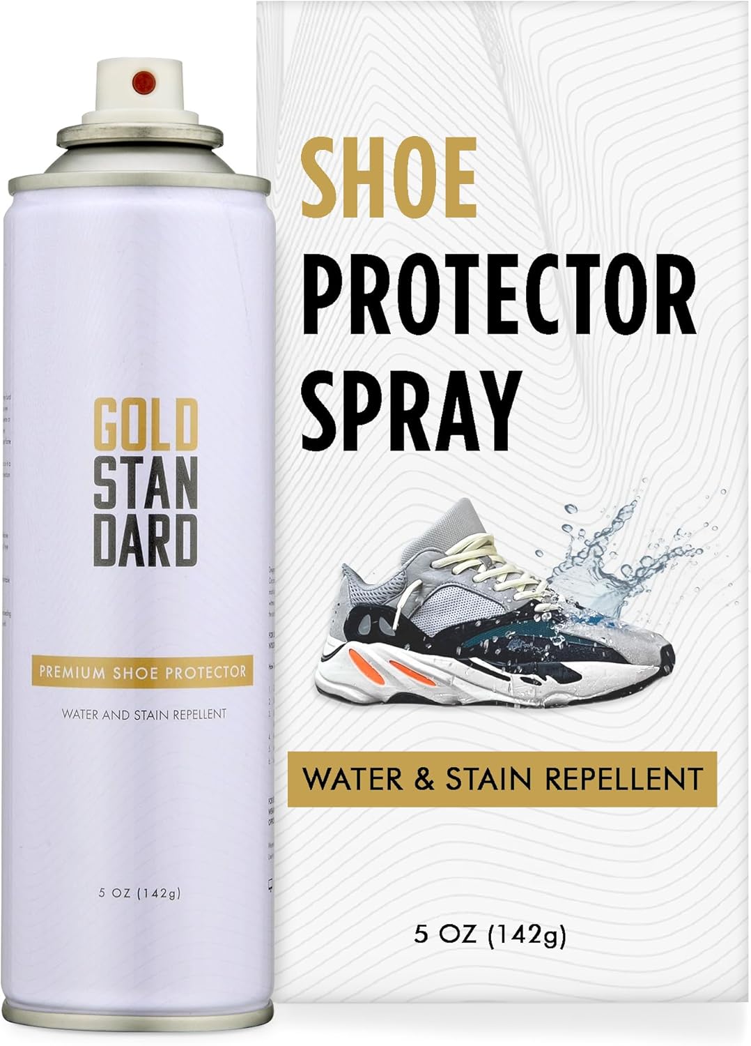 Gold Standard Premium Water-Repellent Shoe Protector Spray – 5 Oz. Suede Shoe Pr...